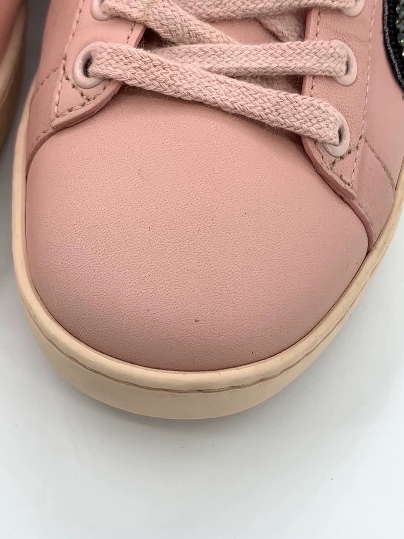 Gucci Gucci Size 35 Pink webbing mandarin duck tail lace-up casu Size US 5 / EU 37 - 9 Thumbnail