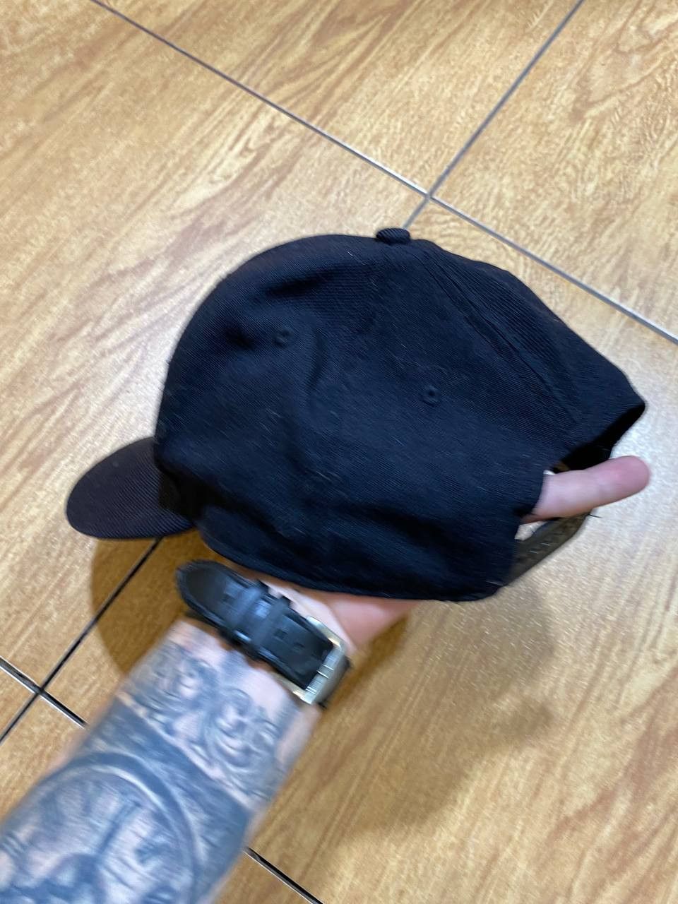 Nike Hats Nike Cap vintage streetwear black big logo Y2K Size ONE SIZE - 7 Thumbnail