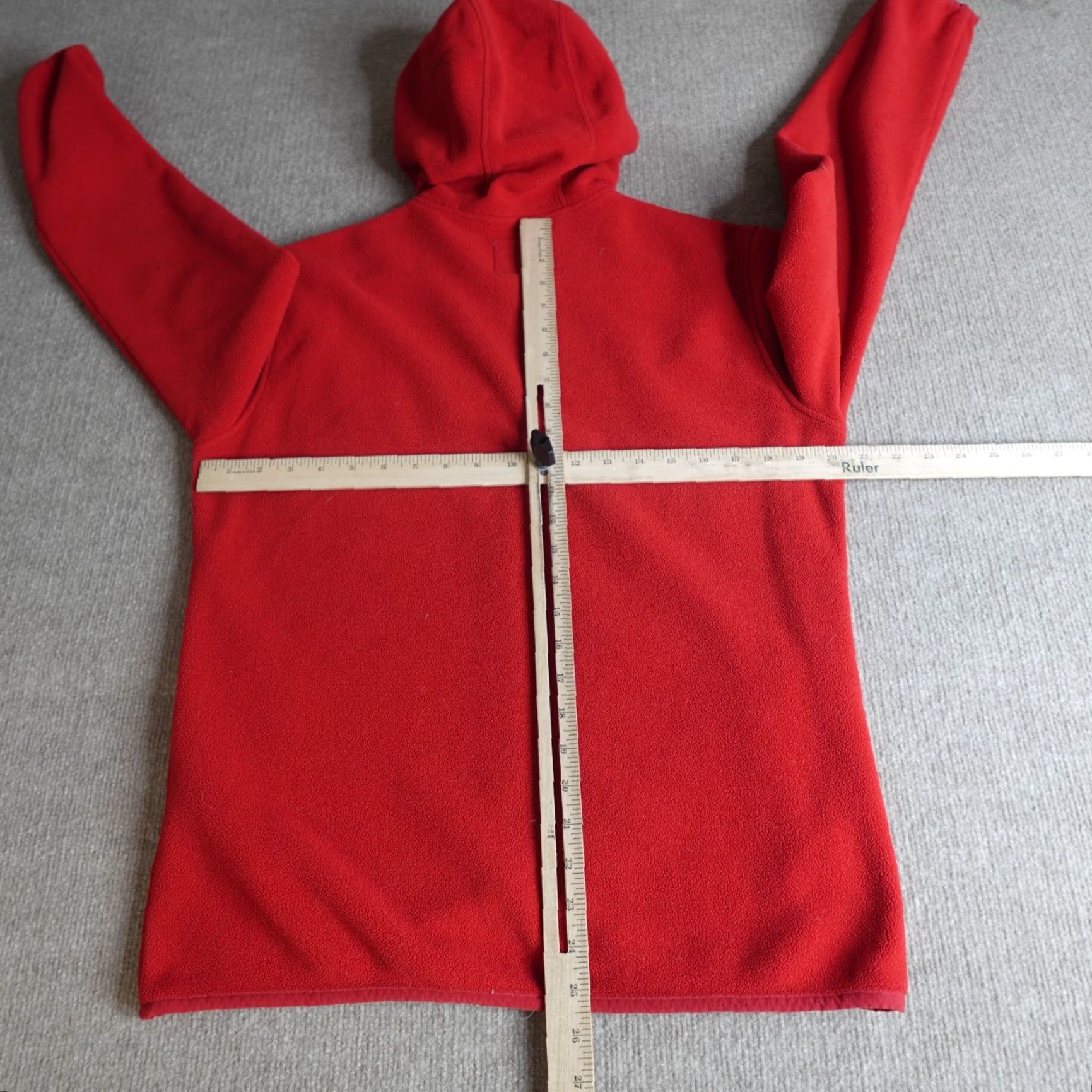 Topo Designs Topo Designs Jacket Hooded Red Medium Full Zip Fleece Size US M / EU 48-50 / 2 - 5 Thumbnail