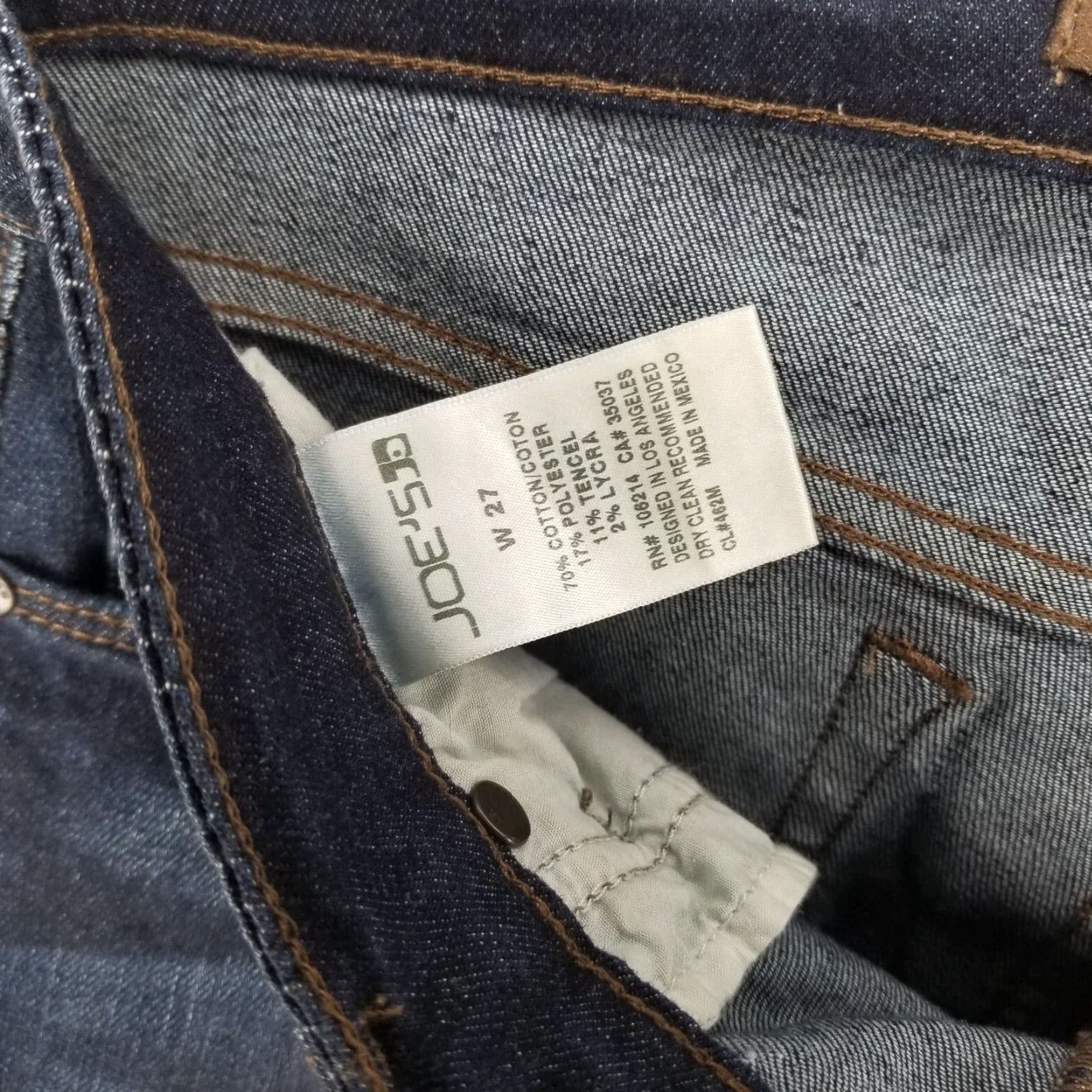 Vintage JOES Jeans Cuffed Straight Stretch Capris Women 27x25.5 Blue Size 27 Womens Capris Size 27" / US 4 / IT 40 - 4 Thumbnail