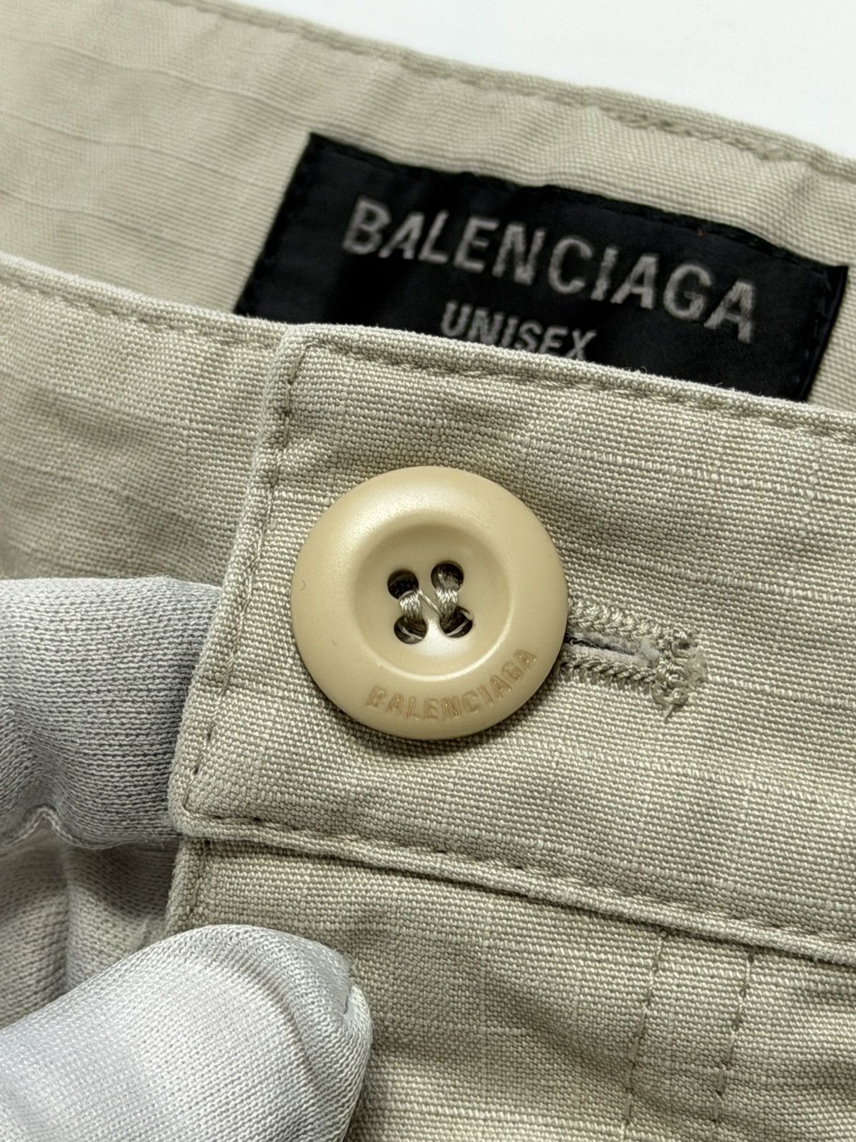 Balenciaga Balenciaga Flared Cargo Pants Beige Ripstop Size US 34 / EU 50 - 5 Thumbnail