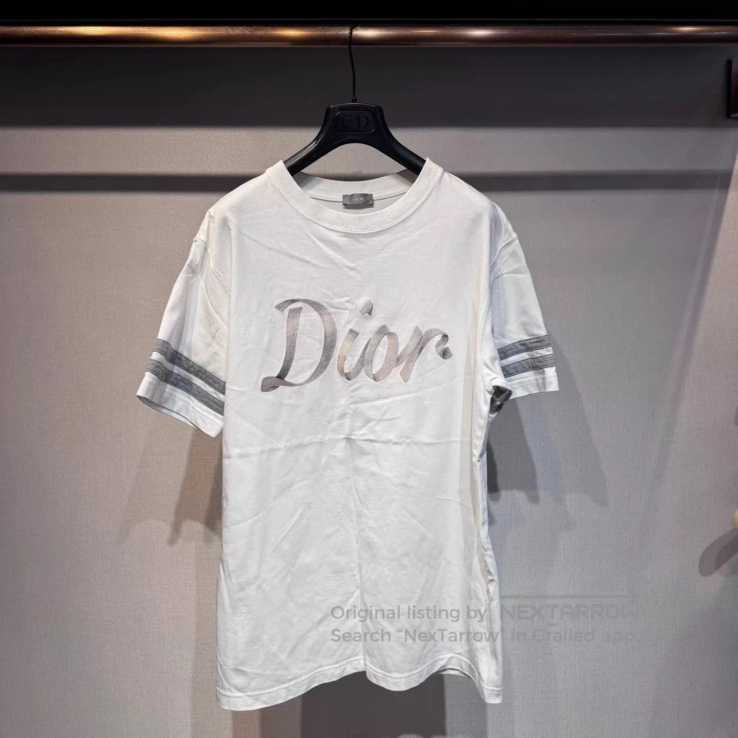 Dior White Short-Sleeve Graphic T-Shirt. Size US S / EU 44-46 / 1 - 1 Thumbnail