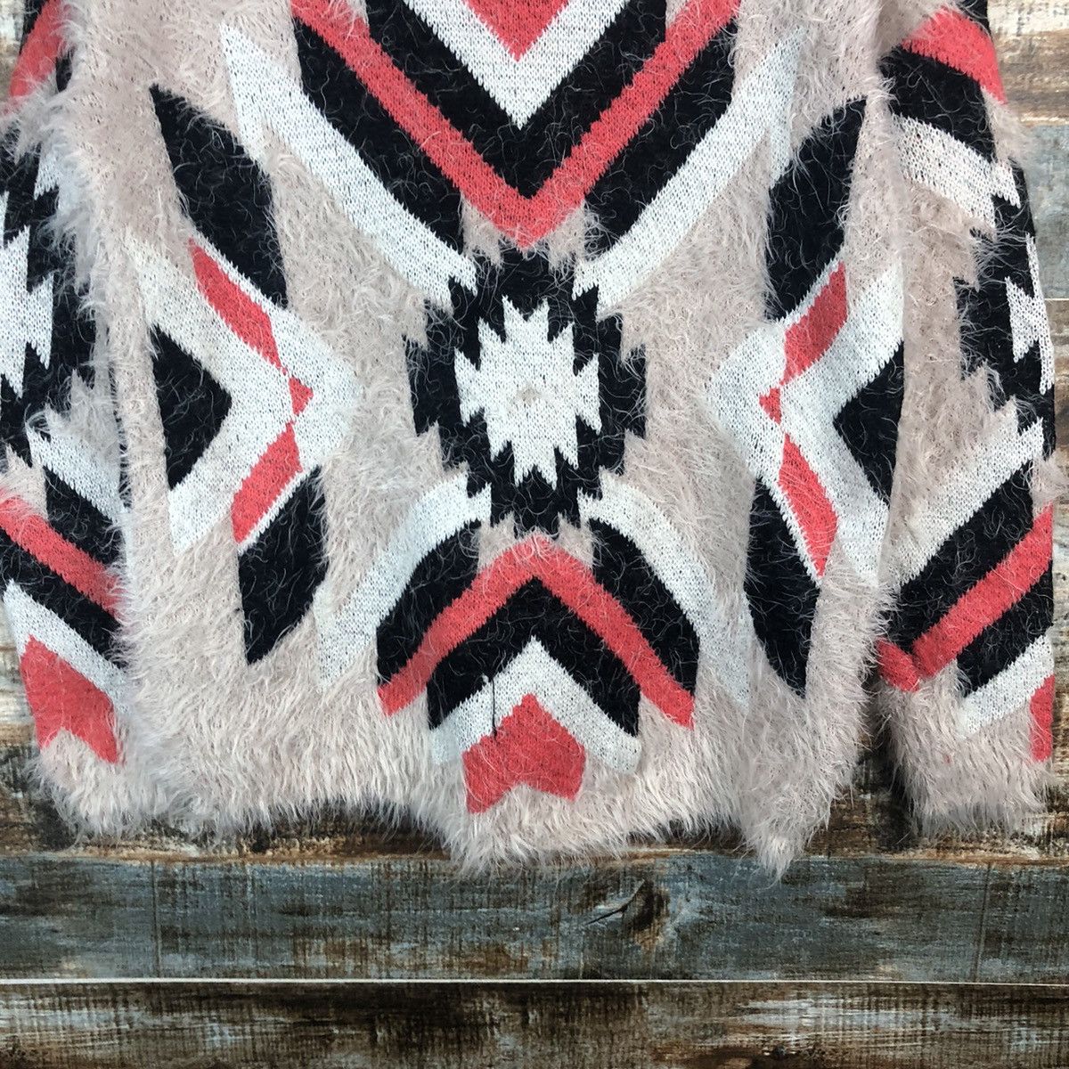 Vintage Chille Anap Pink mohair navajo Knitwear #A1879 Size S / US 4 / IT 40 - 6 Thumbnail