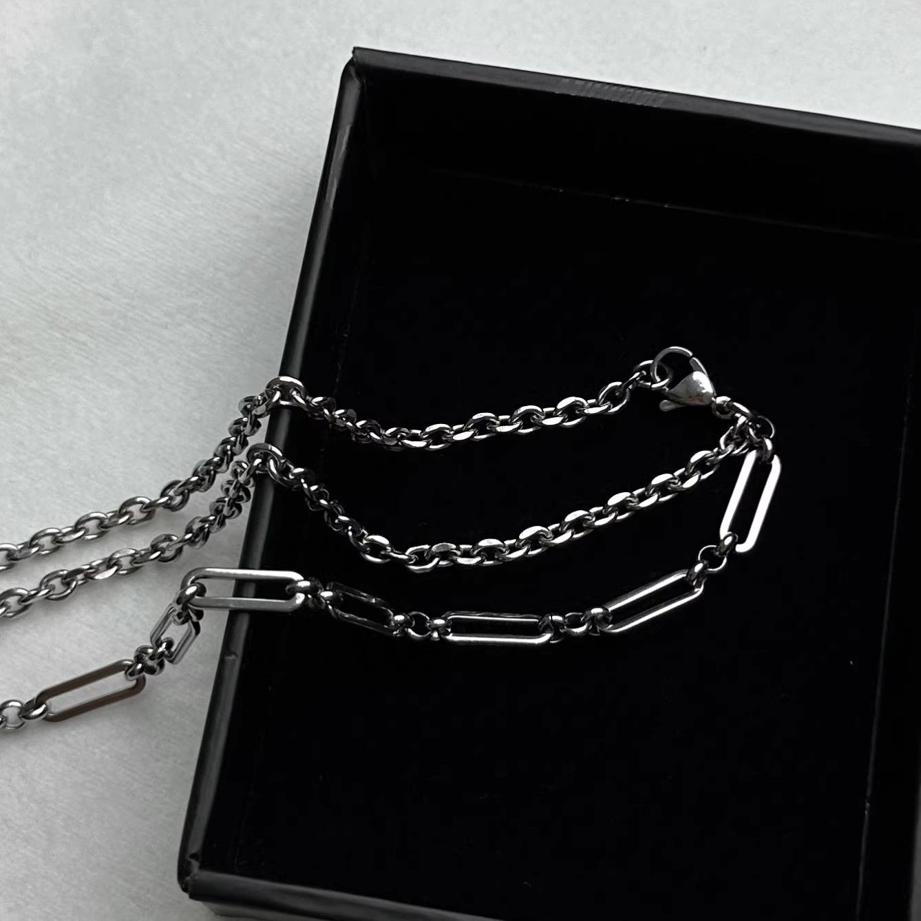 VIBE Chrome Cross Necklace Vintage chain Size ONE SIZE - 4 Thumbnail