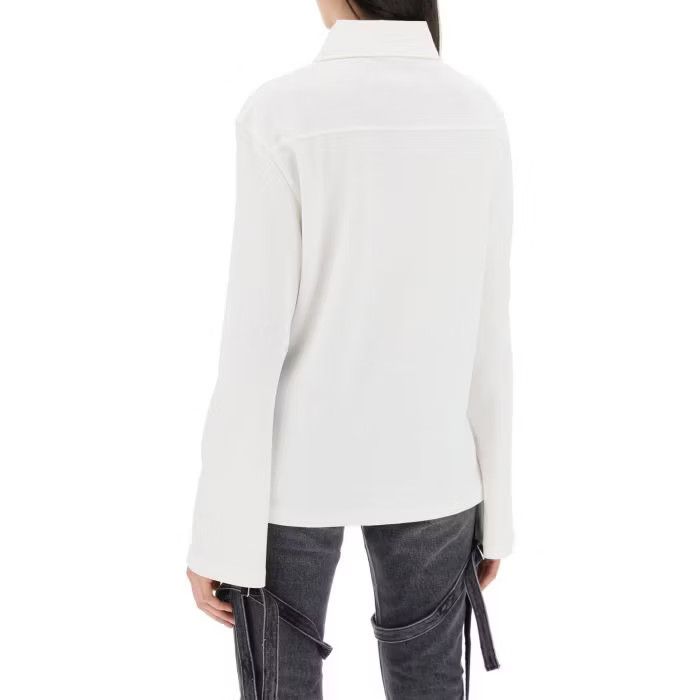 o1s22i1n0424 Cotton Polo Shirt in White