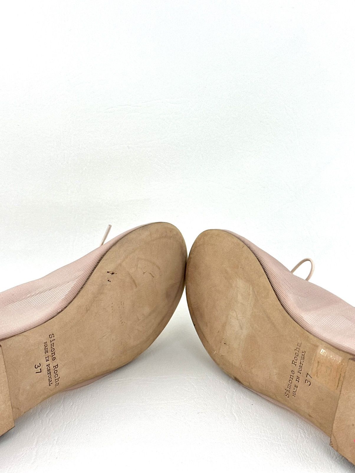 Simone Rocha SIMONE ROCHA Pink Bow Crystal Embellished Ballerinas Size US 7 / IT 37 - 10 Thumbnail