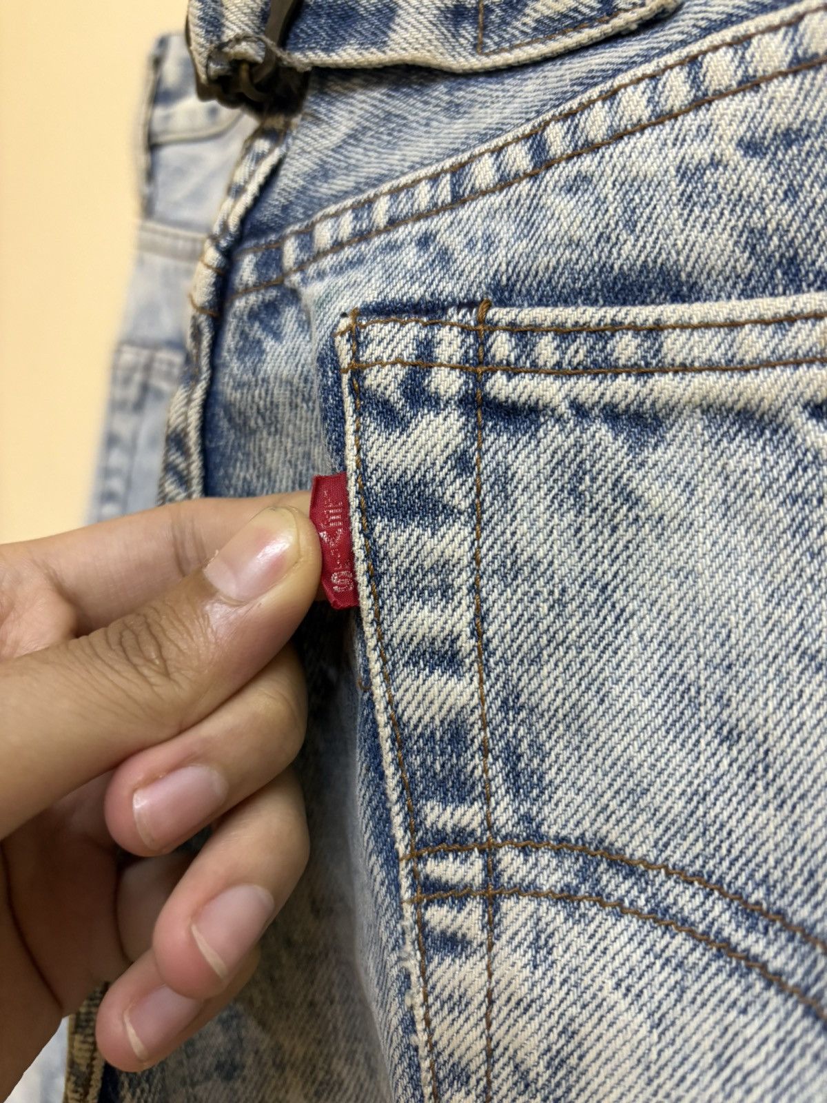 Levi's Vintage 90s Levis 701 XX Big E Back Buckle Selvedge Jeans Size US 30 / EU 46 - 13 Thumbnail