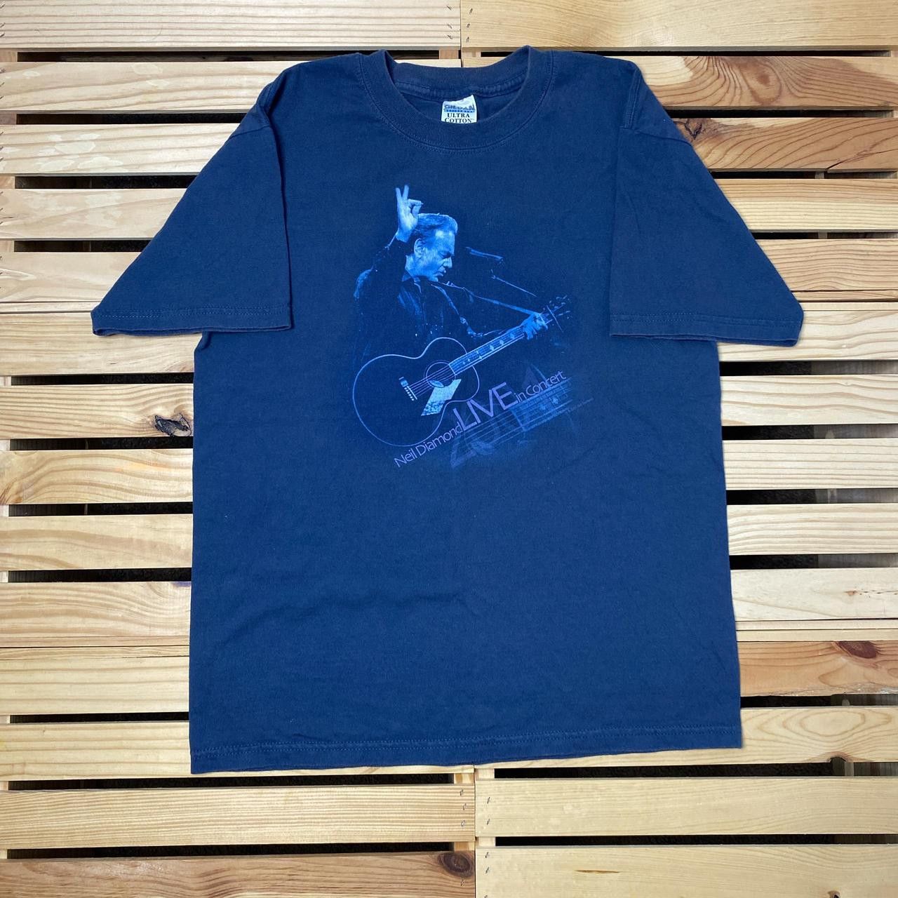 Gildan Vintage Neil Diamond Navy Blue Concert Tee Size Medium Size US M / EU 48-50 / 2 - 1 Thumbnail