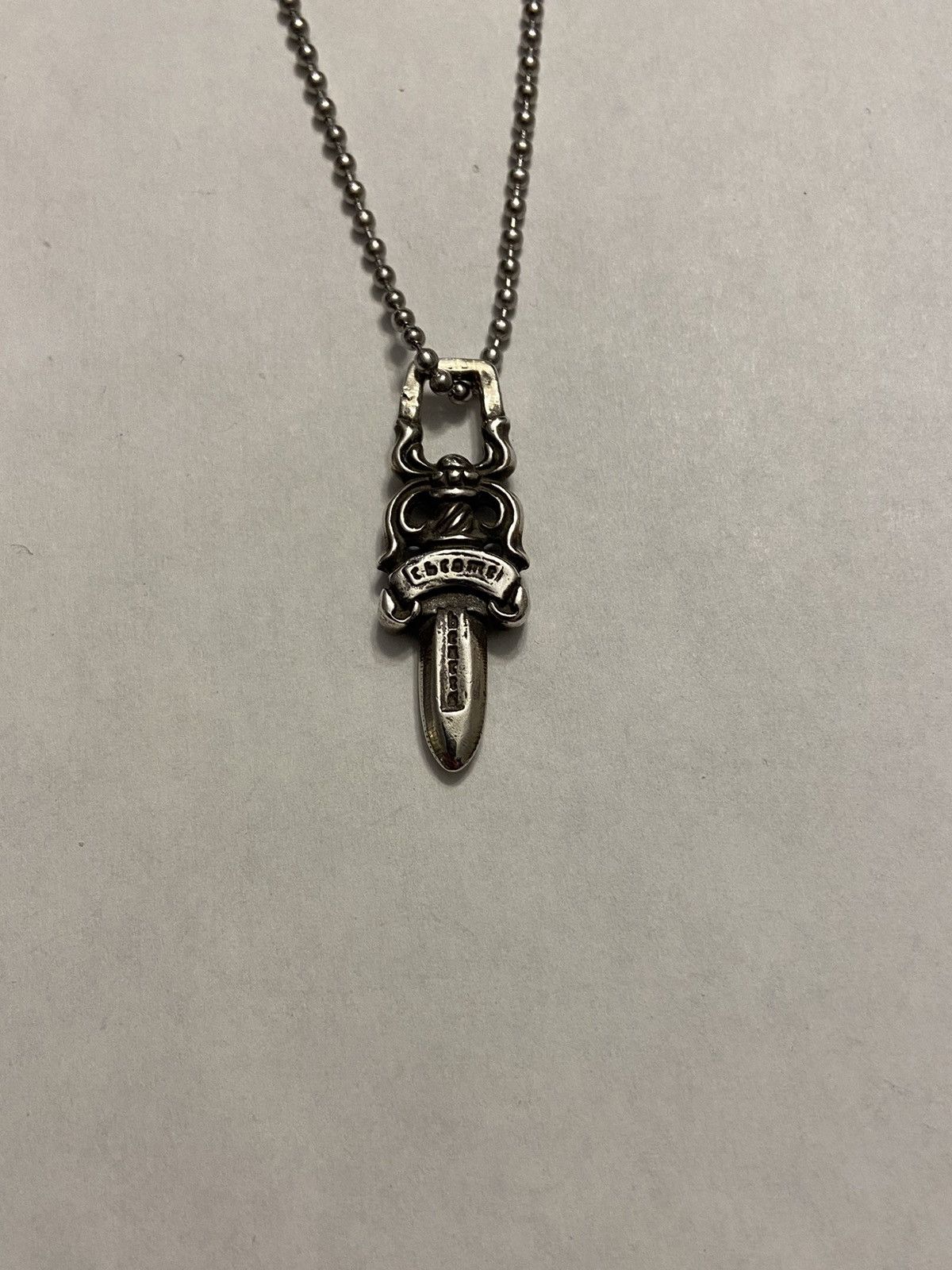 Chrome Hearts Ball Chain with Dagger Pendant