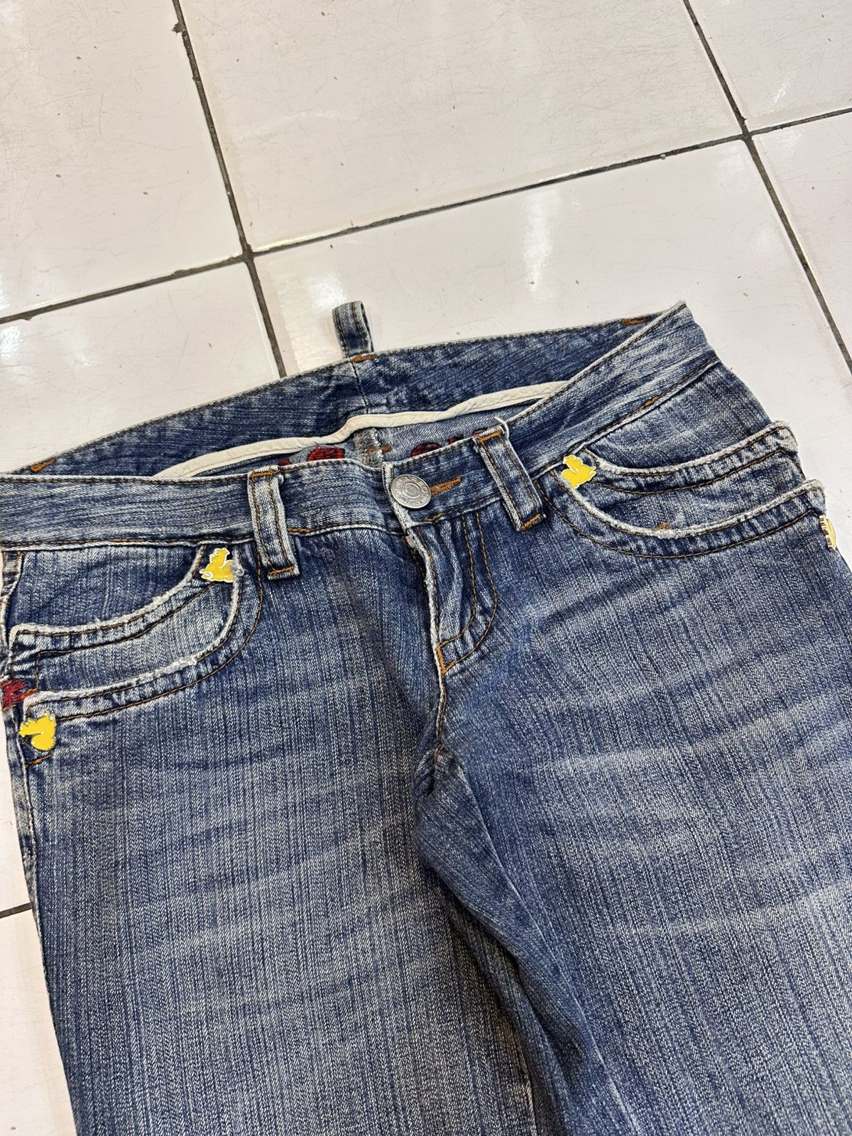 GOA 2000s Distressed Dsquared2 Flare Y2K Jeans Goa Lgb Style Size US 30 / EU 46 - 3 Thumbnail
