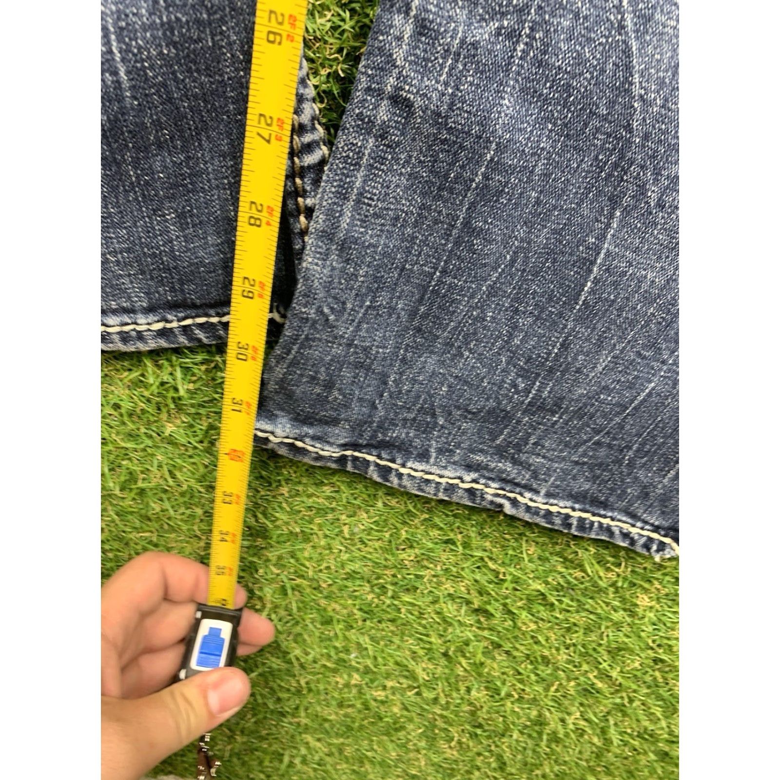 Vintage VINTAGE Big Star Maddie Jeans Womens 31L Bootcut Denim Blue Dark Wash 5-Pocket Size 31 Tall Size 24" / US 00 / IT 34 - 5 Thumbnail