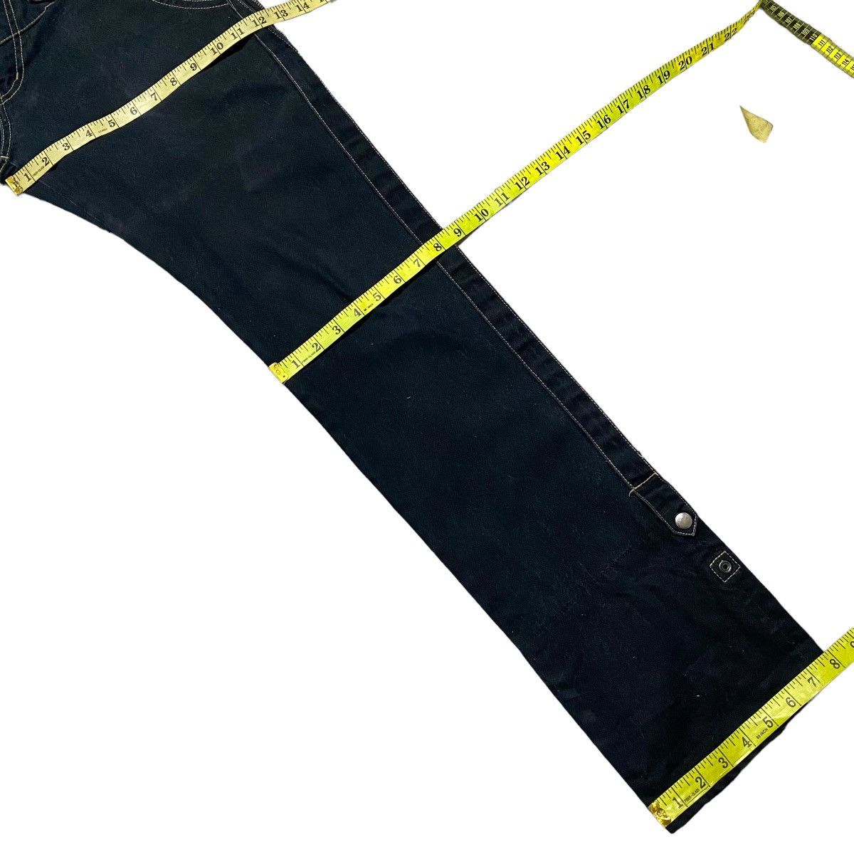 PPFM PPFM Checkered Denim Jeans Cropped Size US 31 - 18 Thumbnail