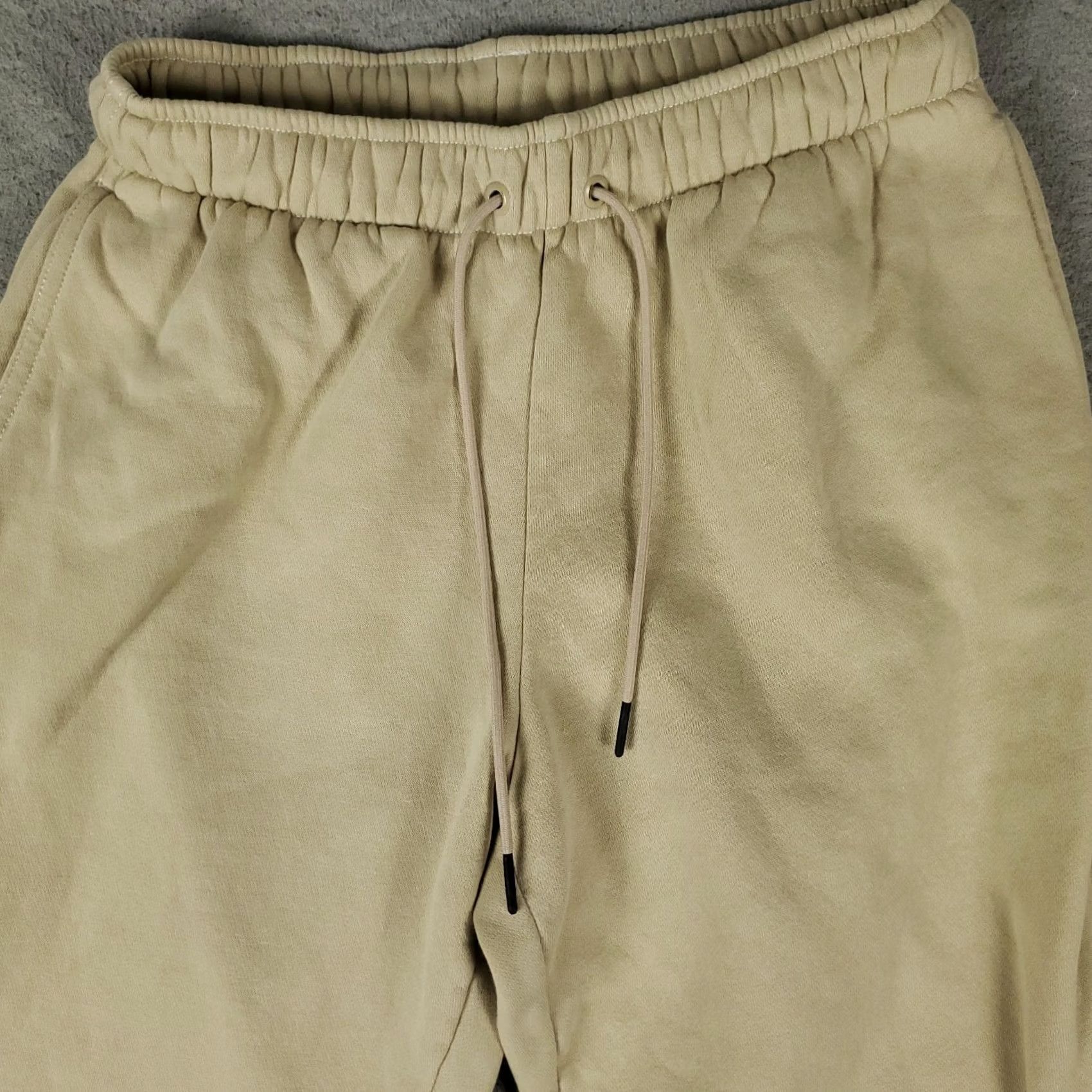 Nike Nike Pants Mens XS Beige Swoosh Track Joggers Sweatpants Regular Tapered Size US 27 - 2 Thumbnail