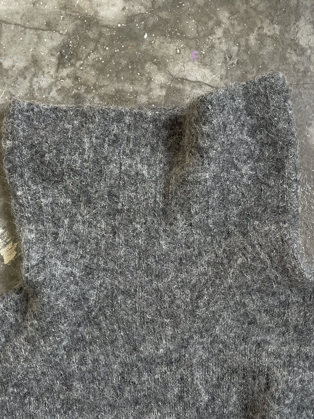 Japanese Brand Plantation Mohair High Neck Sweater Boxy Issey Miyake Size M / US 6-8 / IT 42-44 - 5 Thumbnail