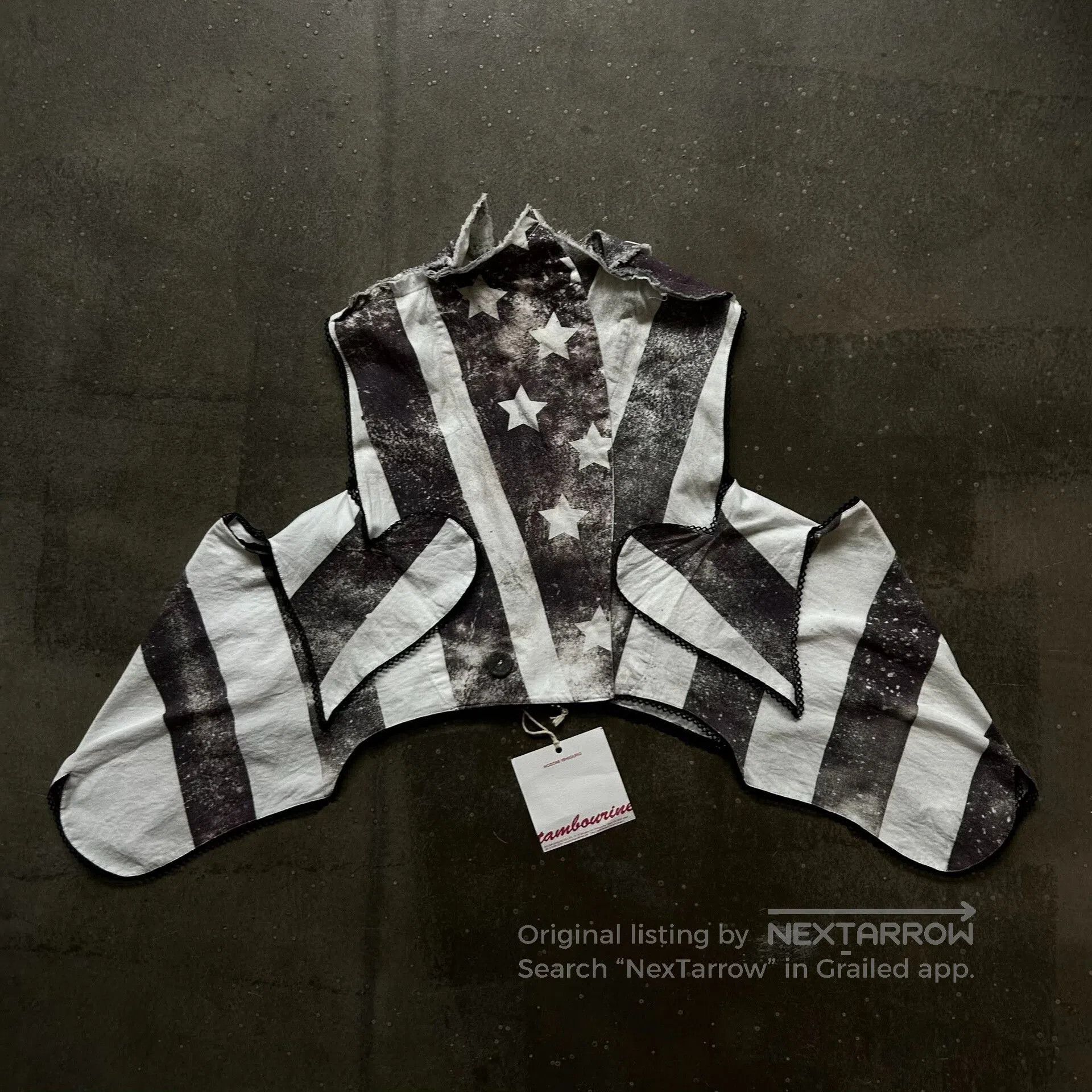 Nozomi Ishiguro American Flag Deconstructed Vest by Nozomi Ishiguro. Size US M / EU 48-50 / 2 - 2 Thumbnail