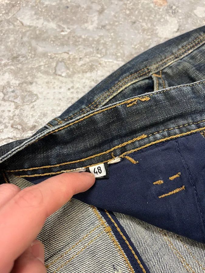 Dolce & Gabbana 2000s Dolce & Gabbana Navy Faded Denim Jeans Size US 33 - 12 Thumbnail