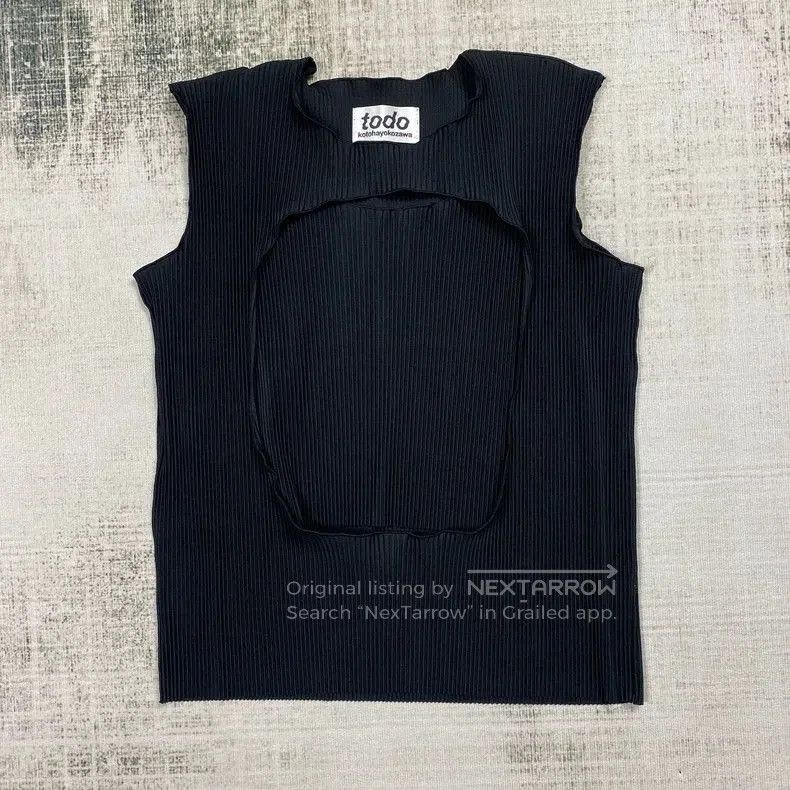 Japanese Brand Todo Kotohayokozawa Women's Sleeveless Top. Size S / US 4 / IT 40 - 1 Thumbnail
