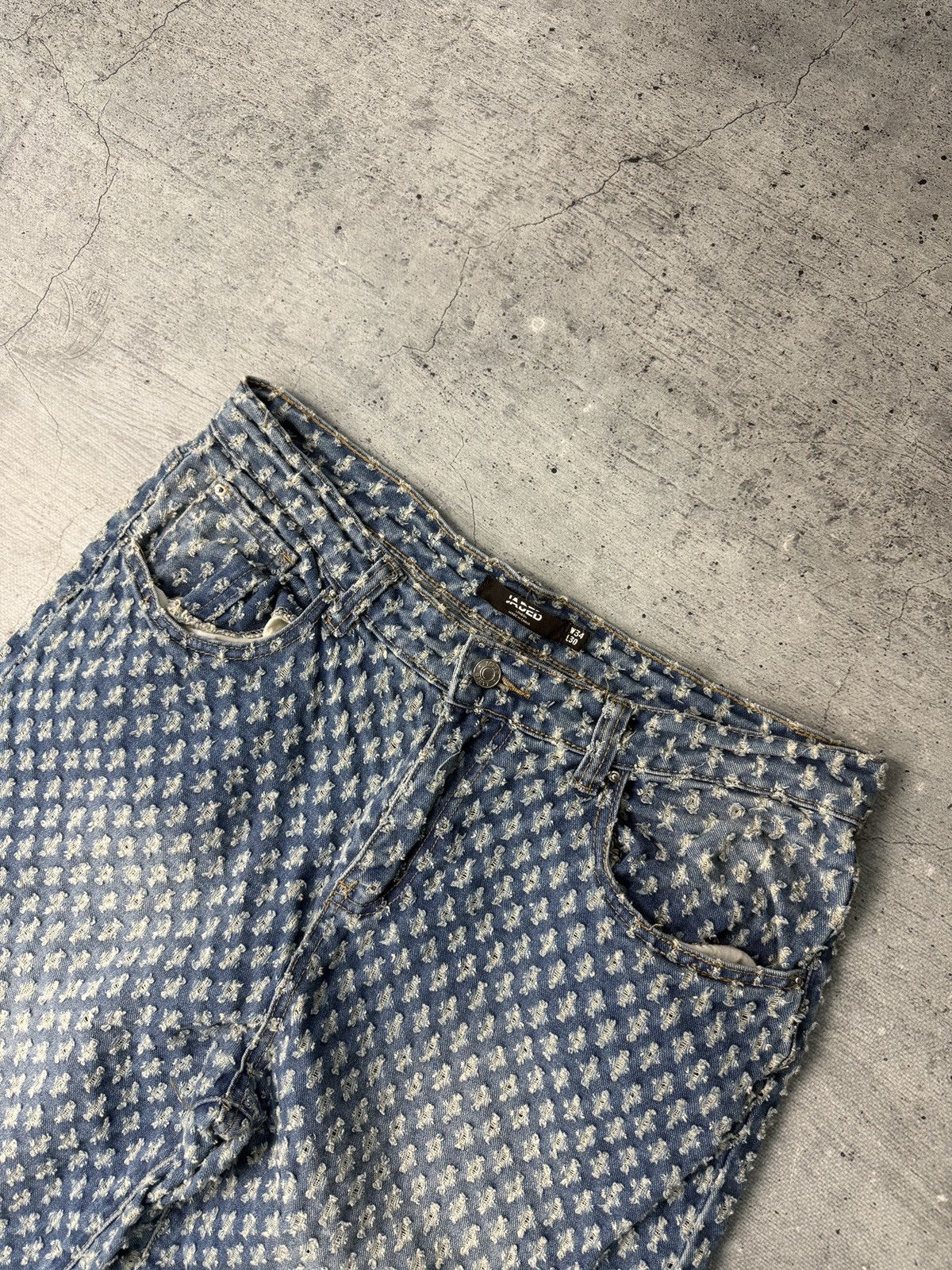 Jaded London Jeans Jaded London Distressed Denim Japanese Blue 34 Size US 34 / EU 50 - 4 Thumbnail
