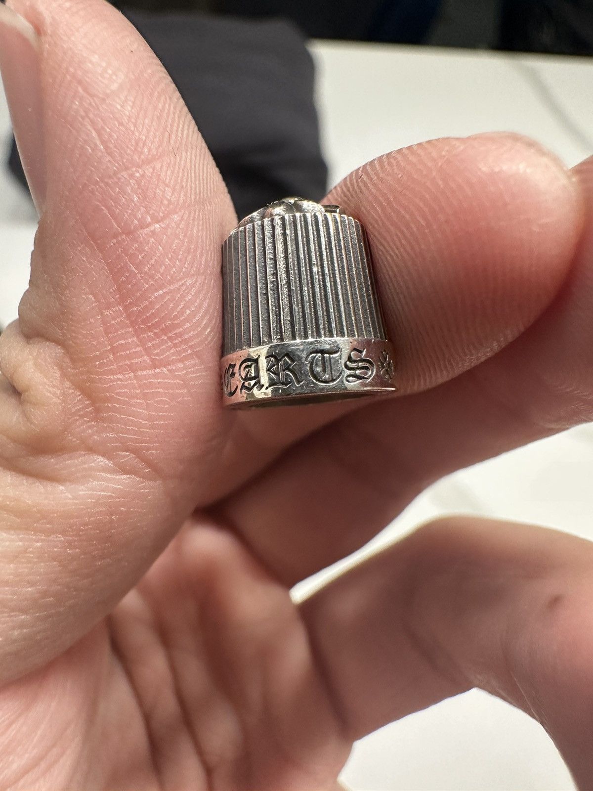 Chrome Hearts 🔥Chrome Hearts Car Silver Valve Cap🔥 Size ONE SIZE - 8 Thumbnail