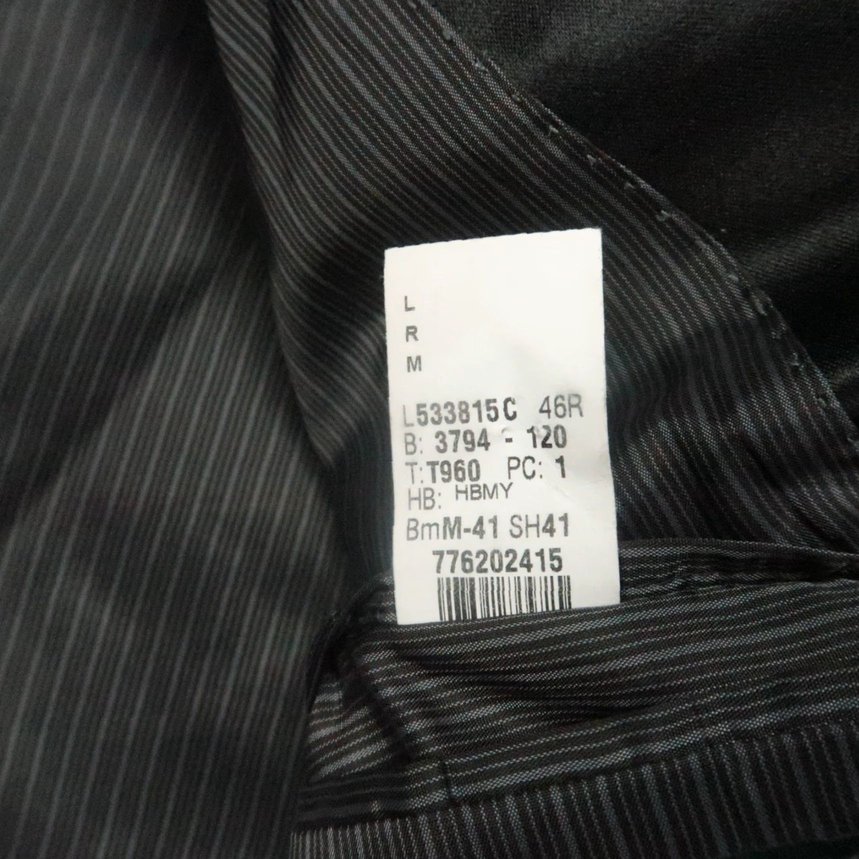 Ralph Lauren Lauren Ralph Lauren Blazer Adult 46R Black Wool Tuxedo Solid Notch Lapel 2-Button Double-Vented Mens Size 46R - 6 Thumbnail