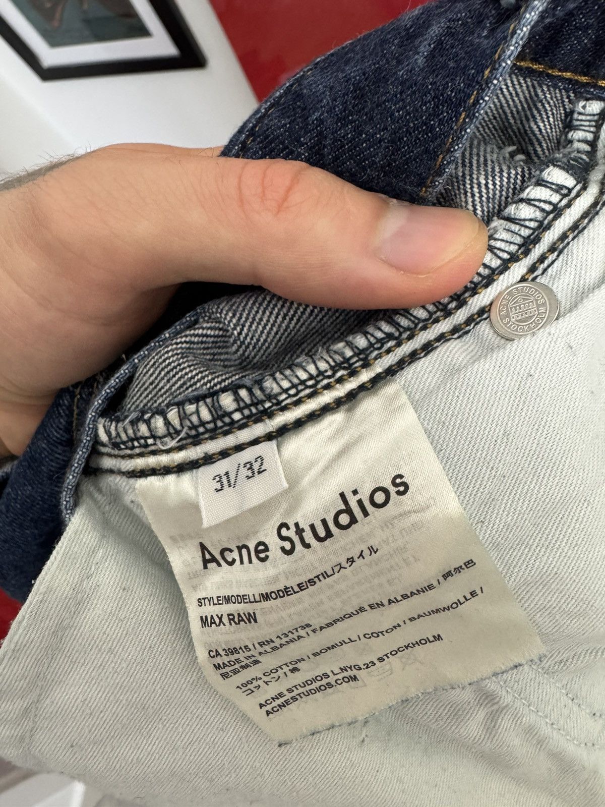 Acne Studios Acne Studios Skinny Luxury Quality Denim Slim Jeans Rare Size US 31 - 4 Thumbnail