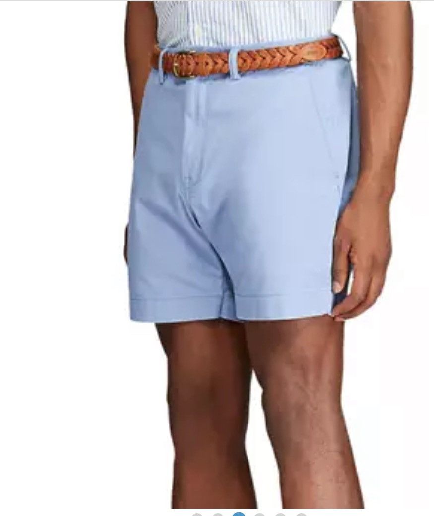Polo Ralph Lauren POLO RALPH LAUREN Stretch Straight Fit Shorts 31 Blue Size US 31 - 3 Thumbnail
