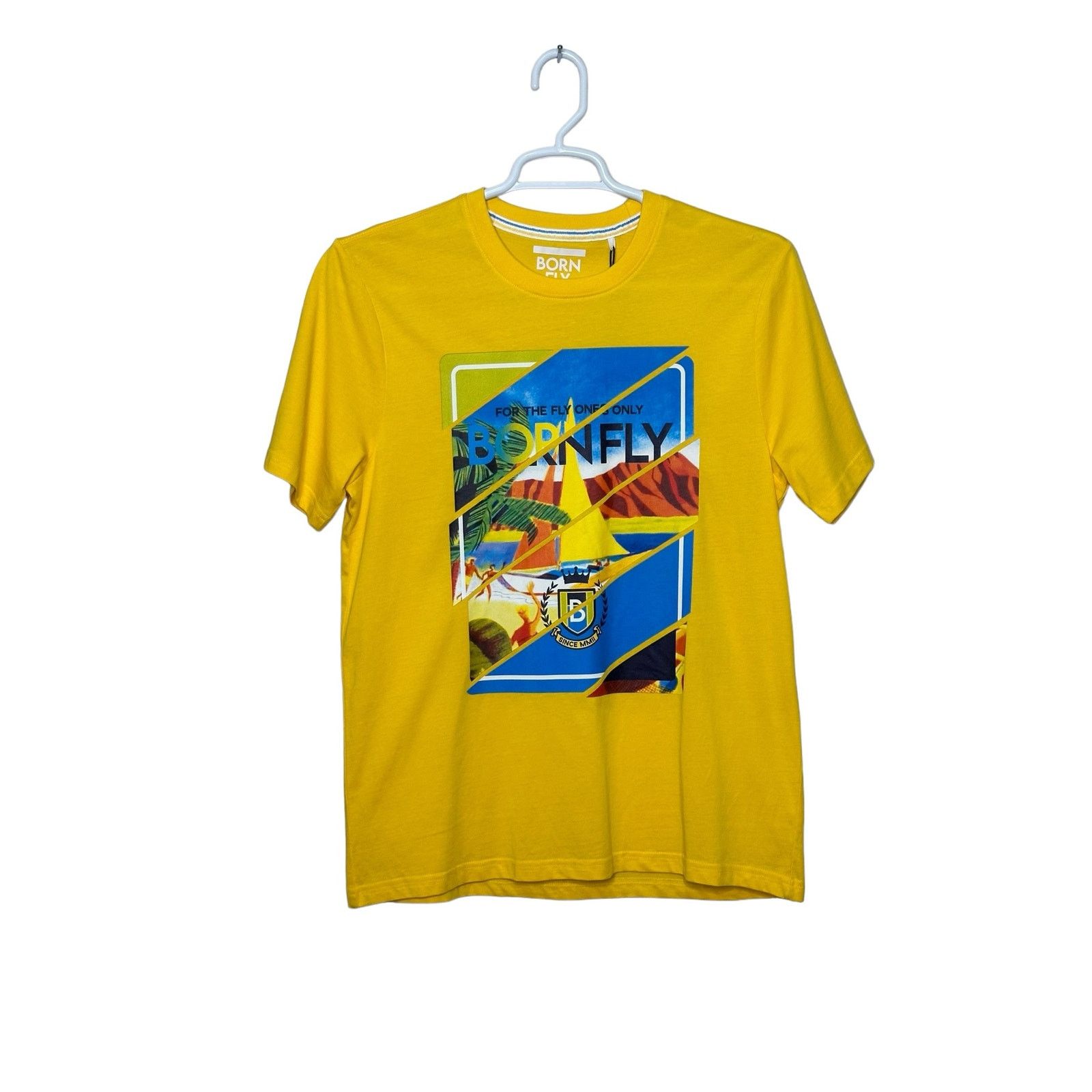 Born Fly Born Fly yellow graphic short sleeves t shirt size Medium Size US M / EU 48-50 / 2 - 7 Thumbnail