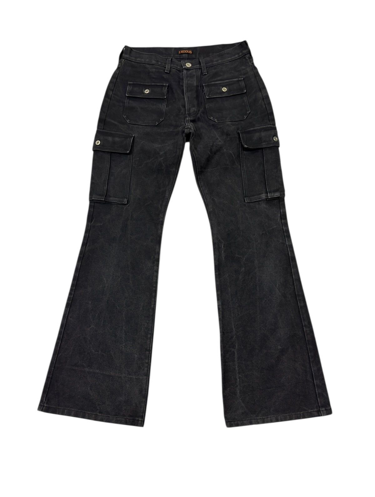 Exodus Japanese brand X Exodus multipocket flare canvas jeans Size US 30 / EU 46 - 1 Thumbnail