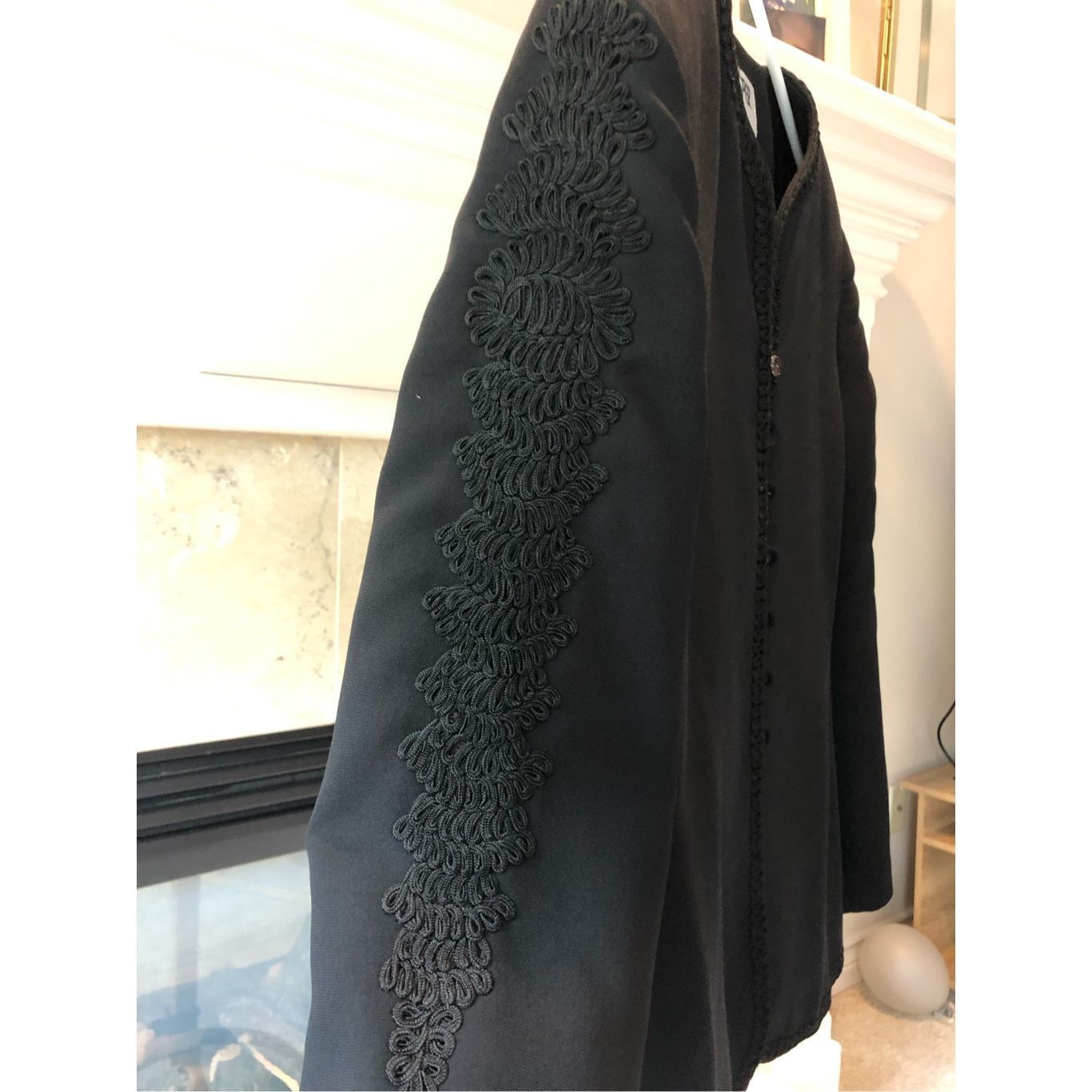 Other Kasper A.S.L. Women’s Black Lace Trim Button Up Elegant Suit Size L / US 10 / IT 46 - 4 Thumbnail