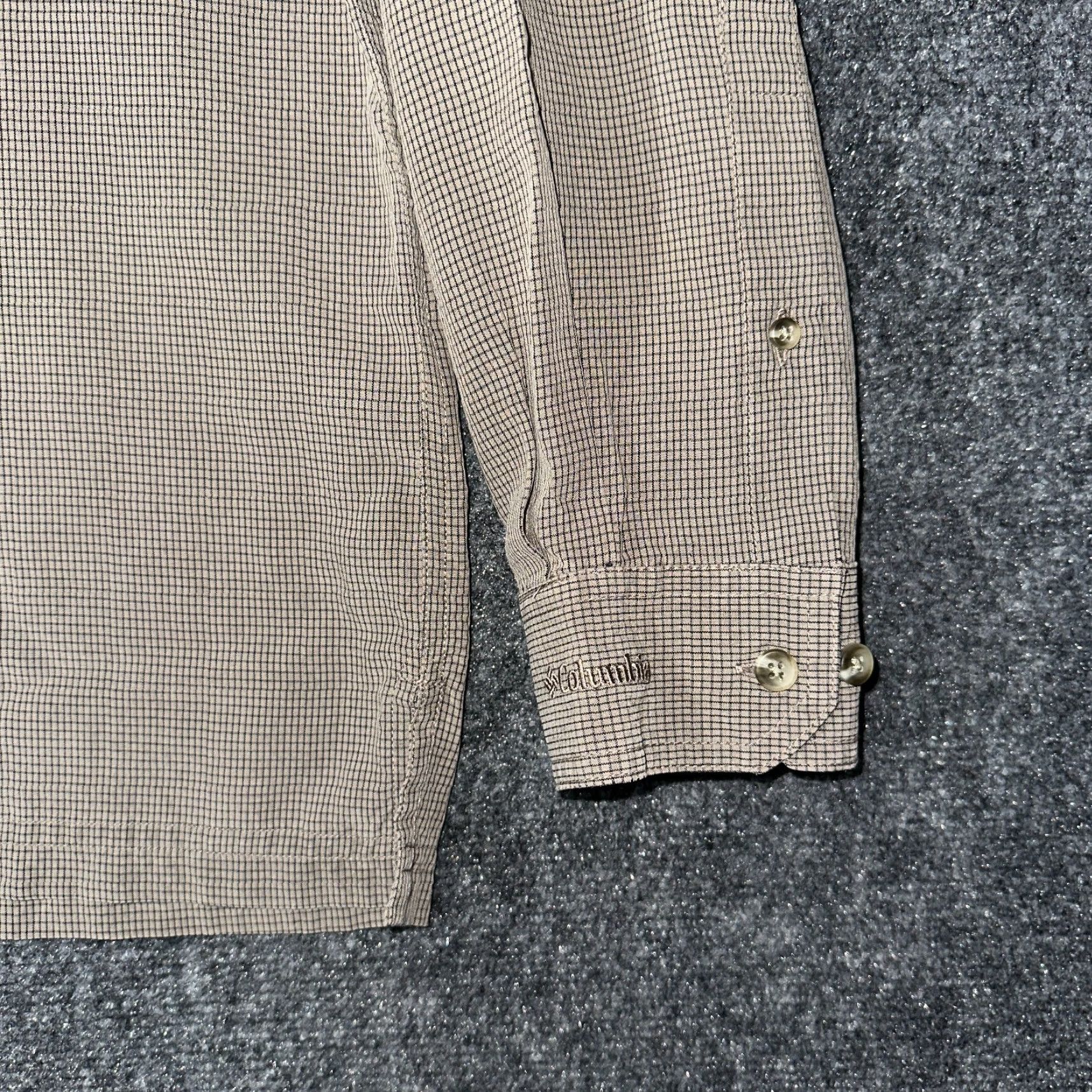 Vintage Columbia Shirt Mens Large Button Up Brown Check Long Sleeve Pockets Split Hem Modern Classic Size US L / EU 52-54 / 3 - 4 Thumbnail