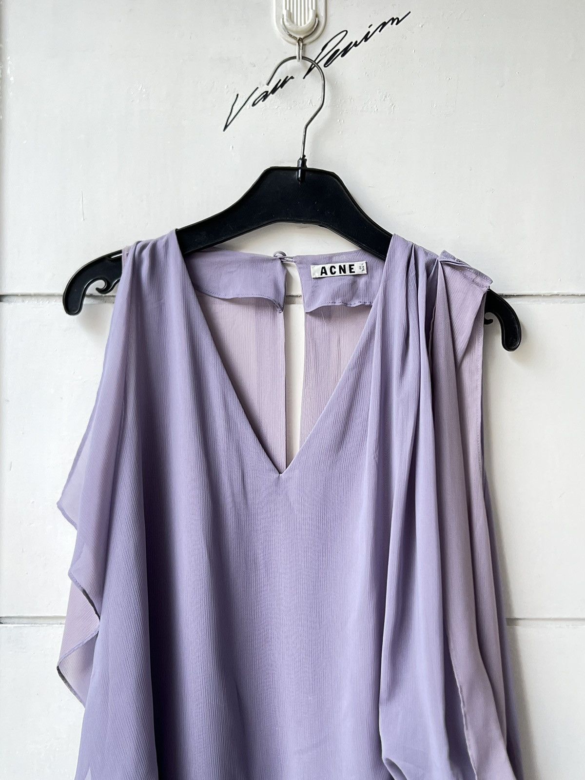Acne Studios ACNE Purple Midi Dress Size S / US 4 / IT 40 - 3 Thumbnail