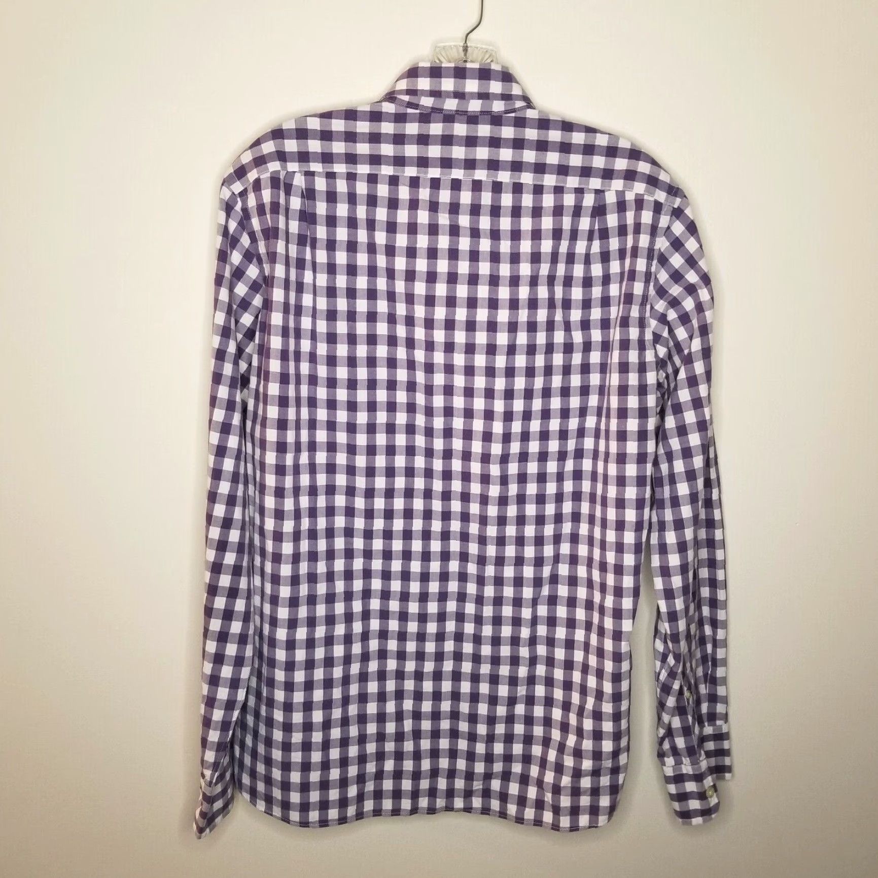 J.Crew J.Crew Shirt Mens Purple Plaid Slim Fit Button-Up Size M Long Sleeve Mens Size US M / EU 48-50 / 2 - 5 Thumbnail