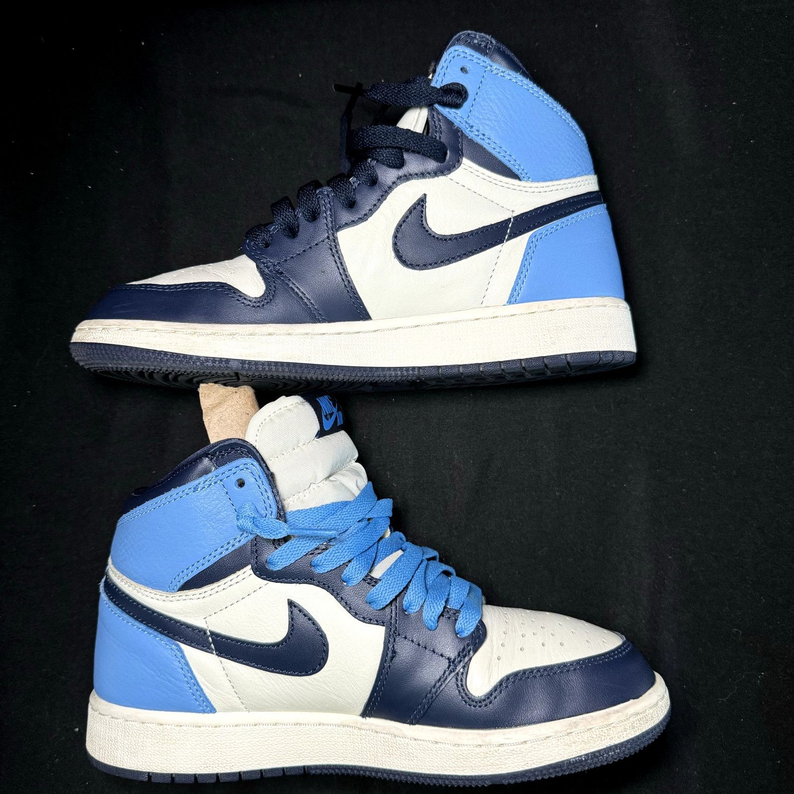Jordan Brand × Nike Size 5 - Air Jordan 1 Retro High OG GS Obsidian Men's Shoes Size US 5 / EU 37 - 2 Thumbnail