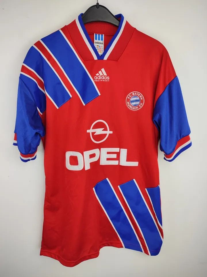 Vintage 1993 / 1995 Bayern Munich Home FOOTBALL Kit SHIRT SOCCER Size US M / EU 48-50 / 2 - 1 Thumbnail