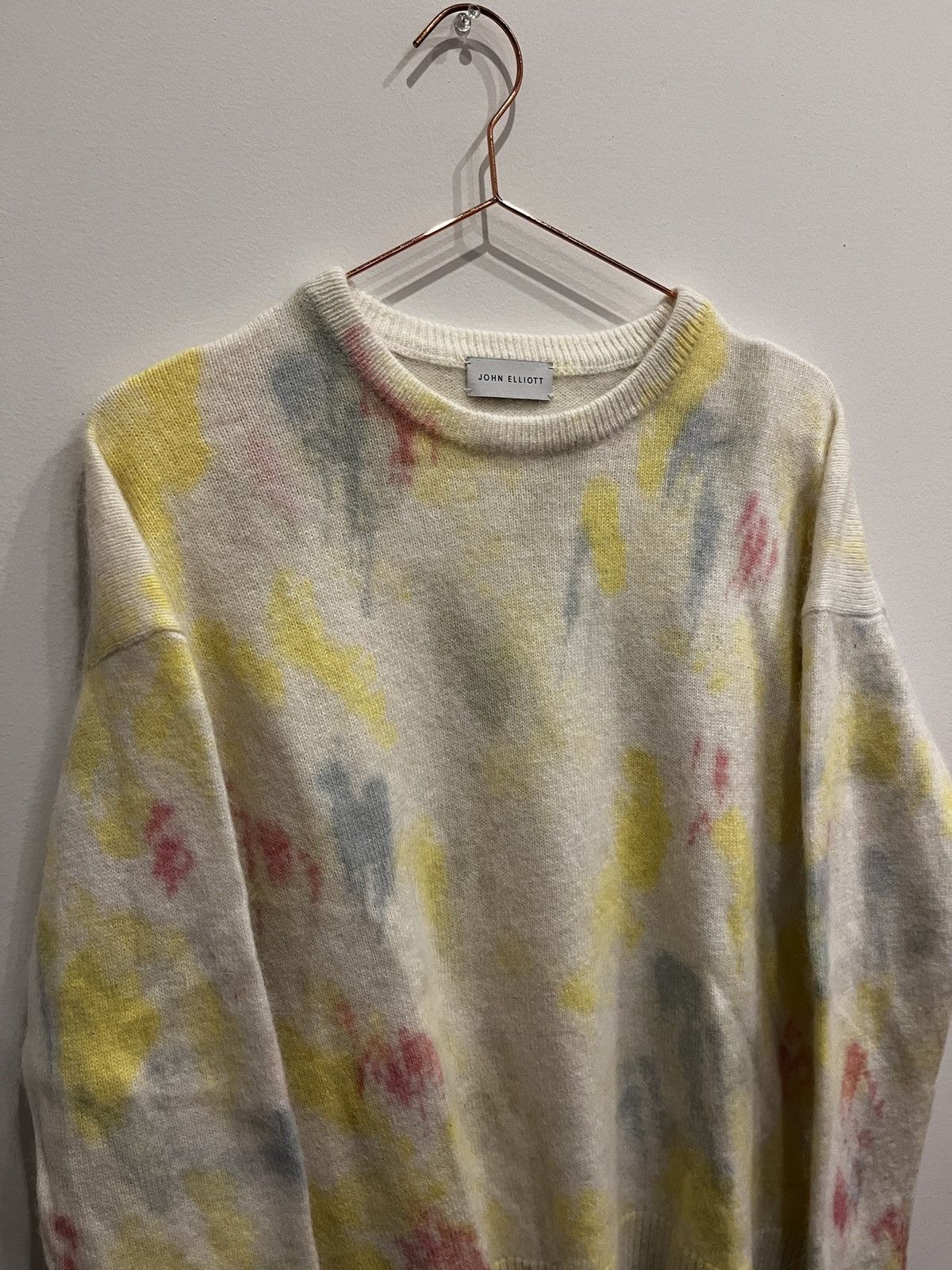 John Elliott John Elliot Angora Painted Sweater (unisex) Size US S / EU 44-46 / 1 - 8 Thumbnail