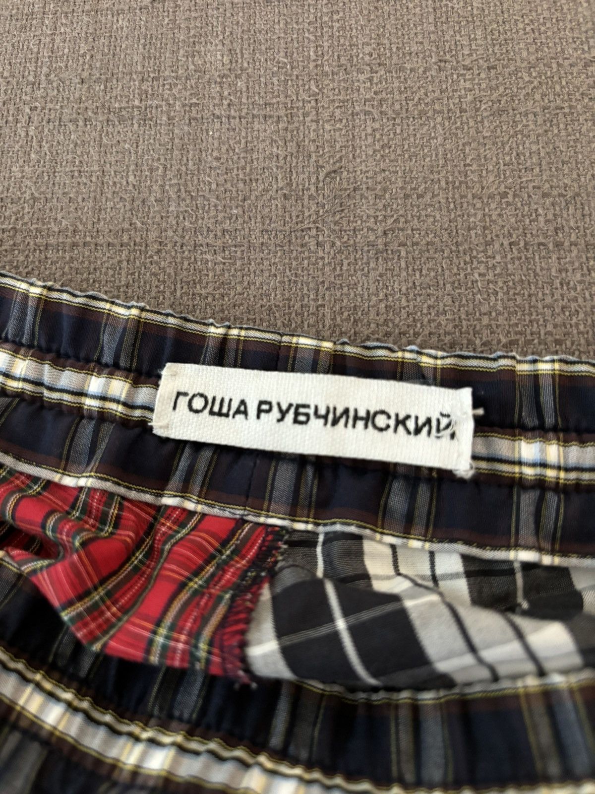 Gosha Rubchinskiy Gosha Rubchinskiy SS18 Combo Check/Plaid Pants Size US 30 / EU 46 - 4 Thumbnail