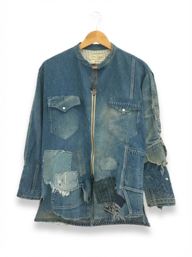 Greg Lauren Vintage denim zip front western studo Size US S / EU 44-46 / 1 - 1 Thumbnail