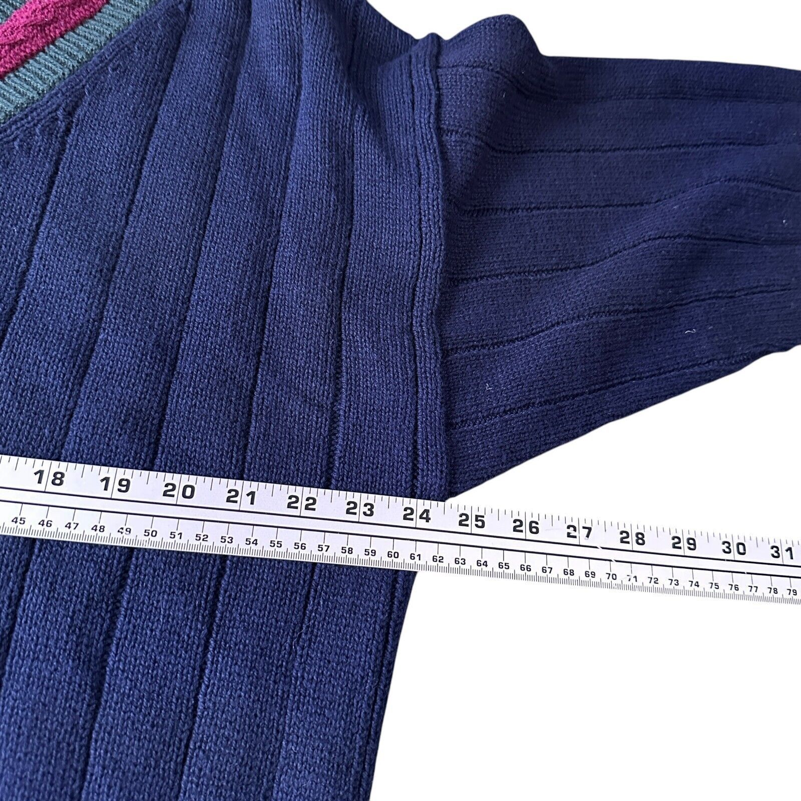 Savile Row Vintage Adirondack Savile Row Sweater Men’s XL Blue V-Neck Size US XL / EU 56 / 4 - 7 Thumbnail