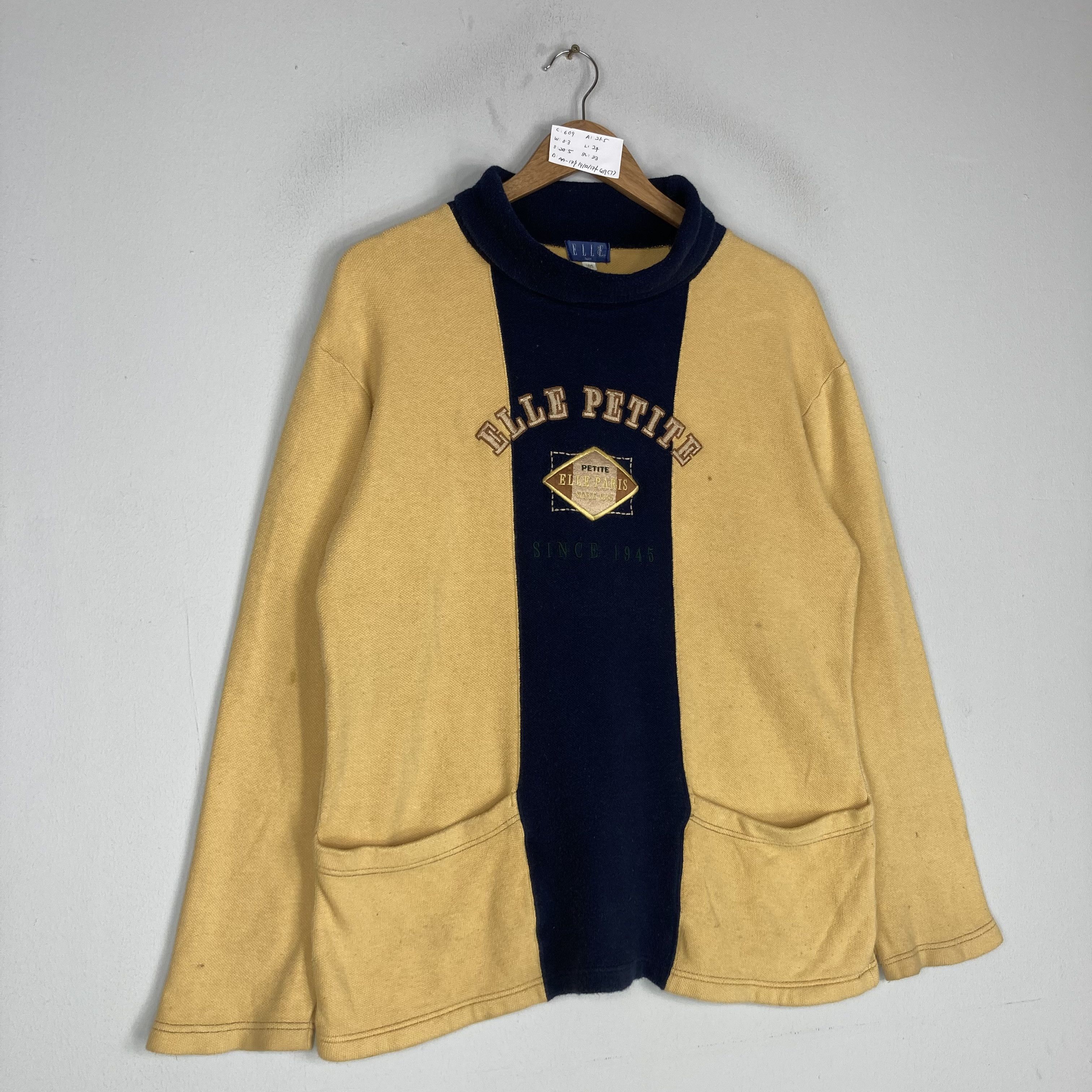 Designer Vintage ELLE PETITE By Elle Paris Crewneck Sweatshirt Size US L / EU 52-54 / 3 - 2 Thumbnail