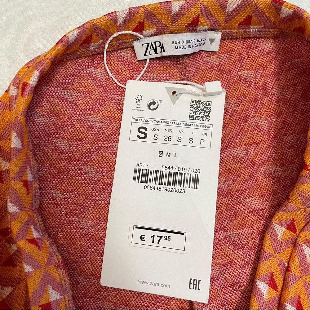 Zara NWT New ZARA Jacquard Knit Geometric Print Pull On Flare Or Size 27" / US 4 / IT 40 - 6 Thumbnail