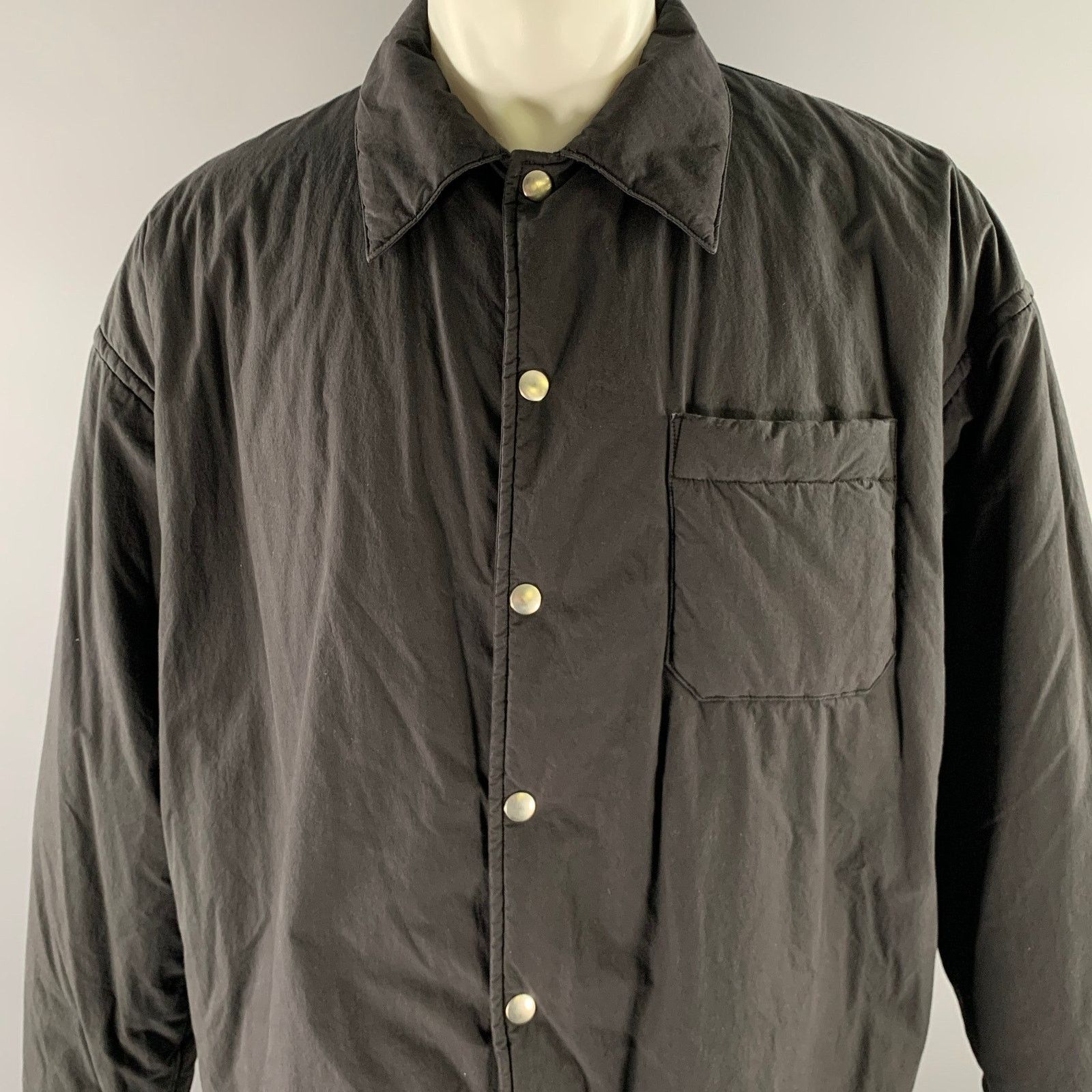 John Elliott JOHN ELLIOTT Black Cotton Shirt Jacket (Size M) Size US M / EU 48-50 / 2 - 2 Thumbnail