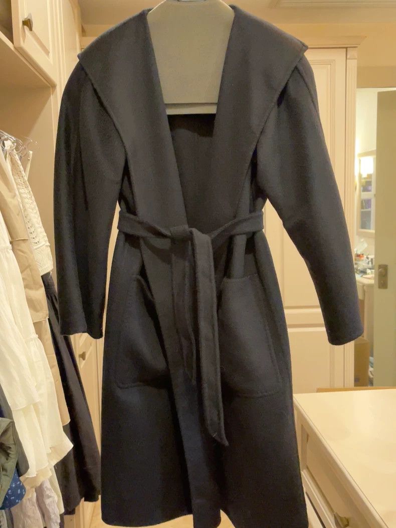 Other Max Mara Classic Black Cashmere Coat Size S / US 4 / IT 40 - 6 Thumbnail