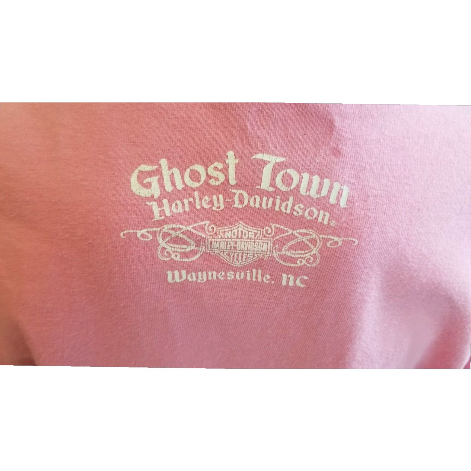Harley Davidson Harley-Davidson Eagle Logo Pink Short Sleeve T-Shirt Womens S Casual Biker Size S / US 4 / IT 40 - 3 Thumbnail