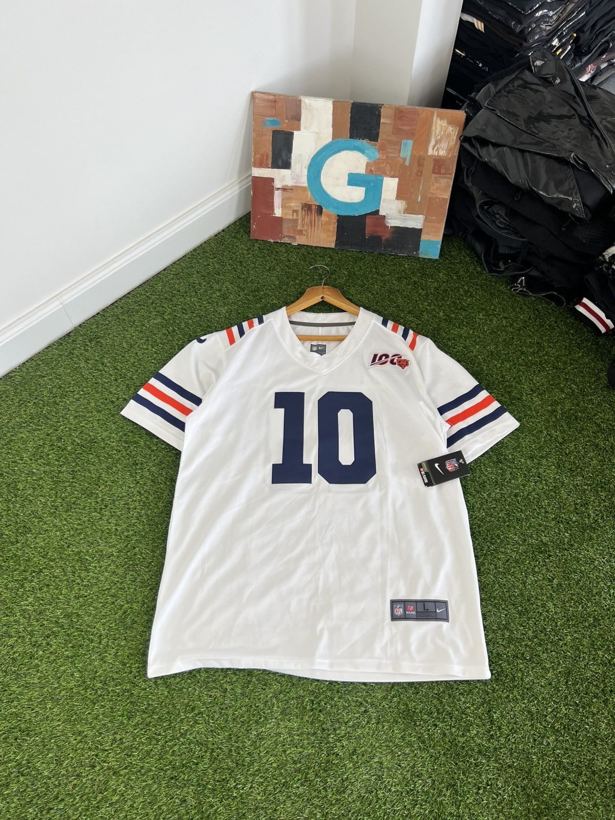Nike Mitch Trubisky #10 Nike On Field NFL Chicago Bears Jersey L Size US L / EU 52-54 / 3 - 1 Thumbnail
