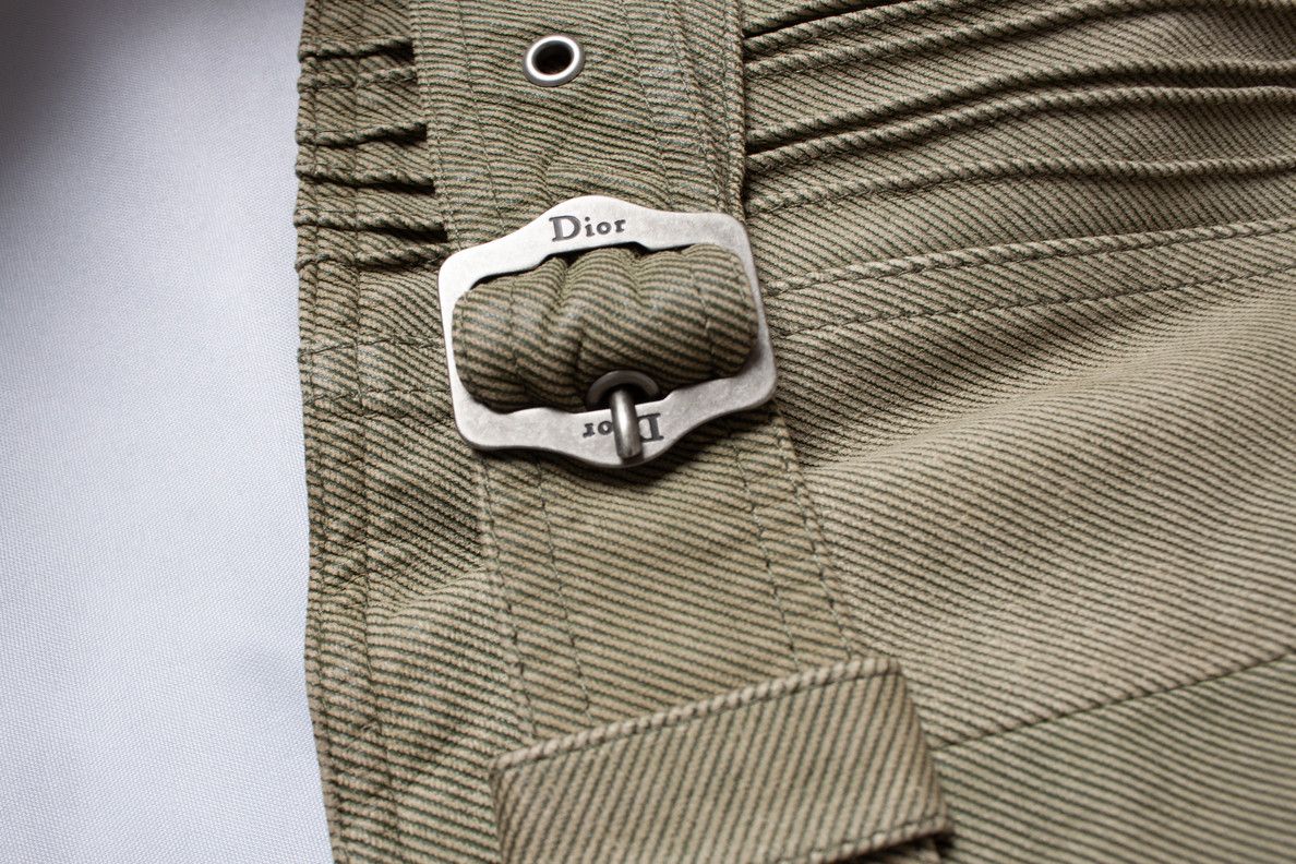 Dior Christian Dior, Green suede biker jacket and skirt Size S / US 4 / IT 40 - 16 Thumbnail