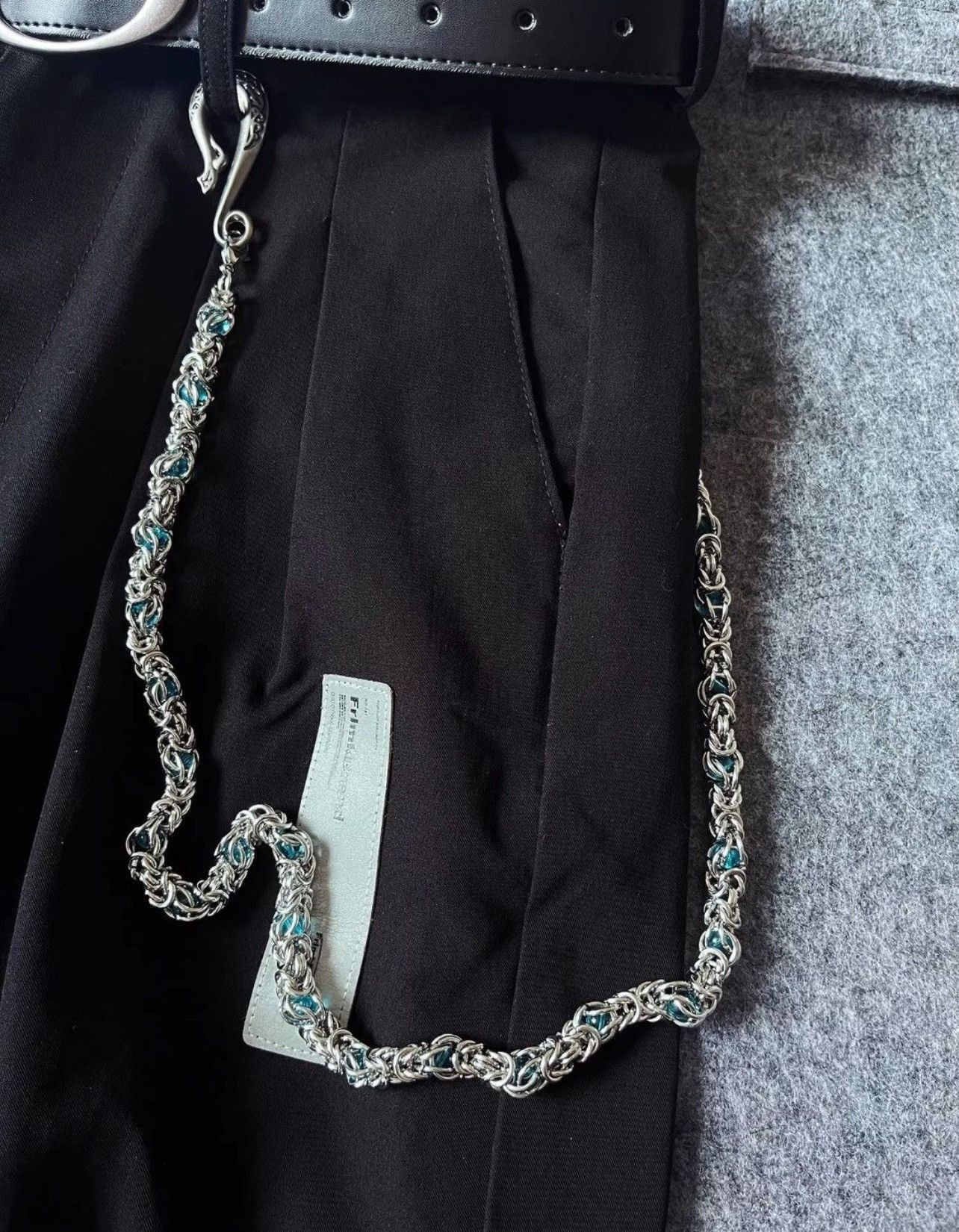Jean Snake Bone Blue Stone Jeans Chain Accessories Size ONE SIZE - 1 Thumbnail