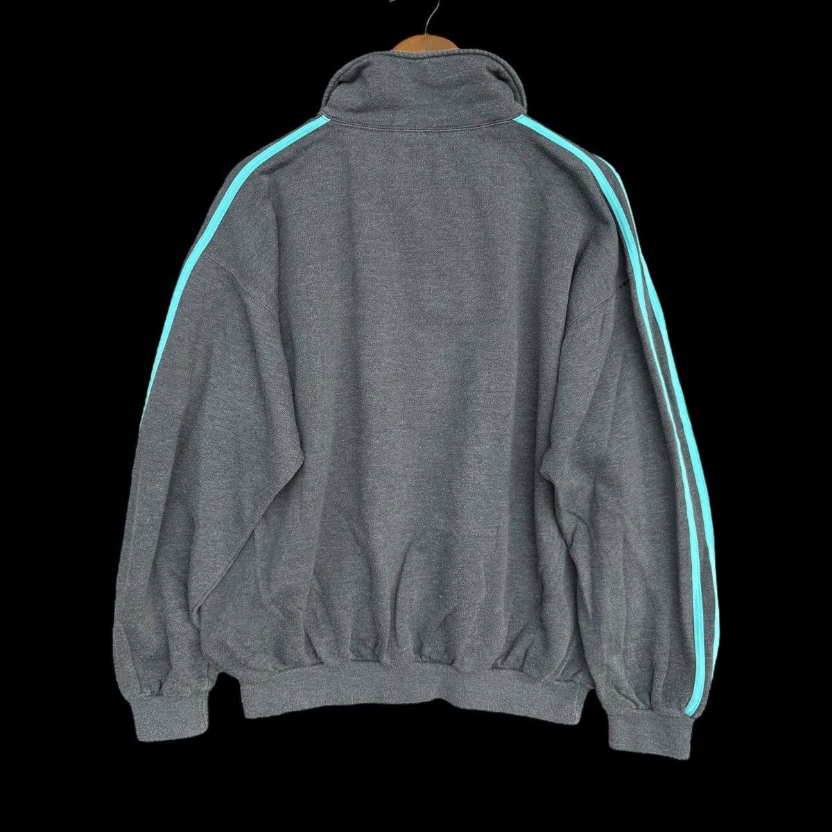 Adidas × Vintage Adidas 3 Stripes Half Zip Italy Sweatshirt Vintage Size US XL / EU 56 / 4 - 6 Thumbnail