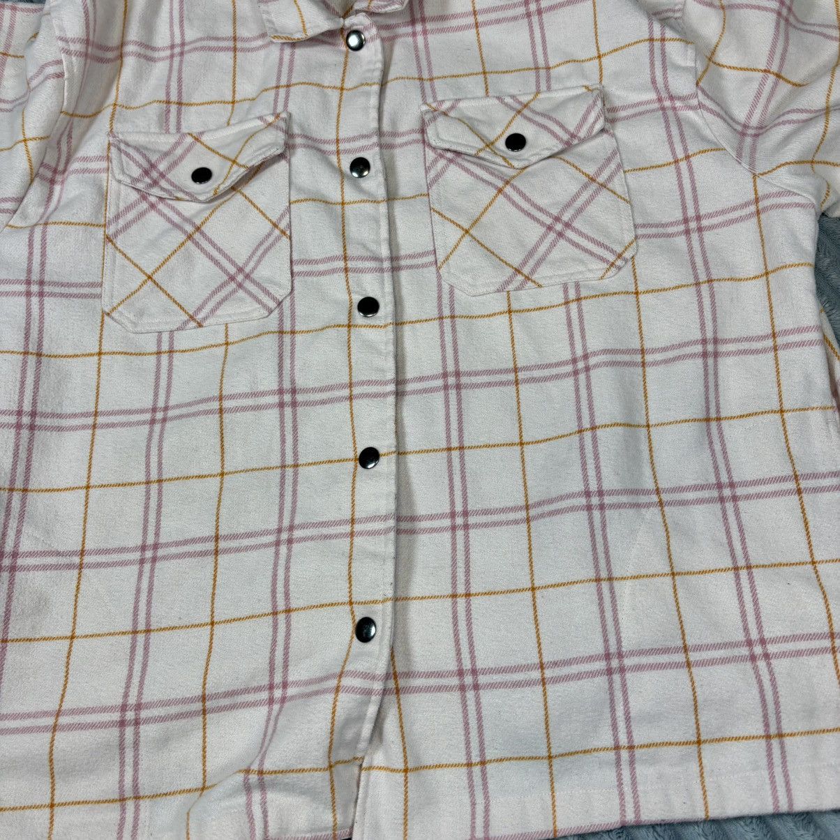 Other HFX women's long sleeve cozy plaid shacket shirt jacket XL Size XL / US 12-14 / IT 48-50 - 8 Thumbnail