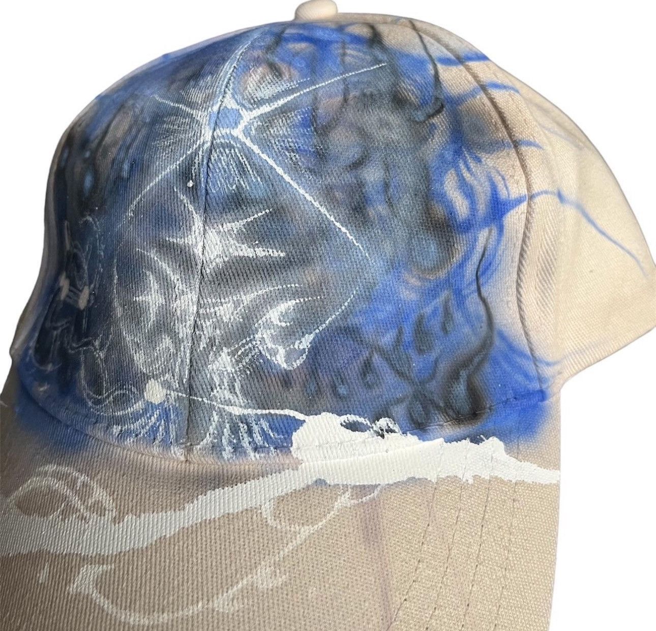 Vintage 1 of 1 Airbrushed blue cap Size ONE SIZE - 2 Thumbnail