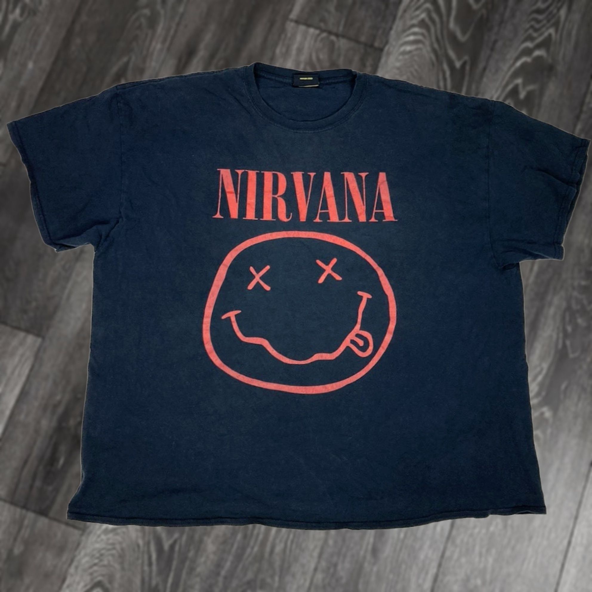 Logo 7 Nirvana Logo Graphic T-shirt Men 3XL Black Logo Short Sleeve Music Shirt Size US XXL / EU 58 / 5 - 1 Thumbnail